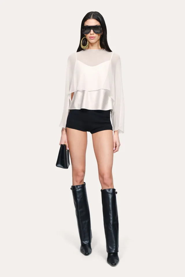 Elie Tahari Colette E4034206 szorty czarne dzianinowe