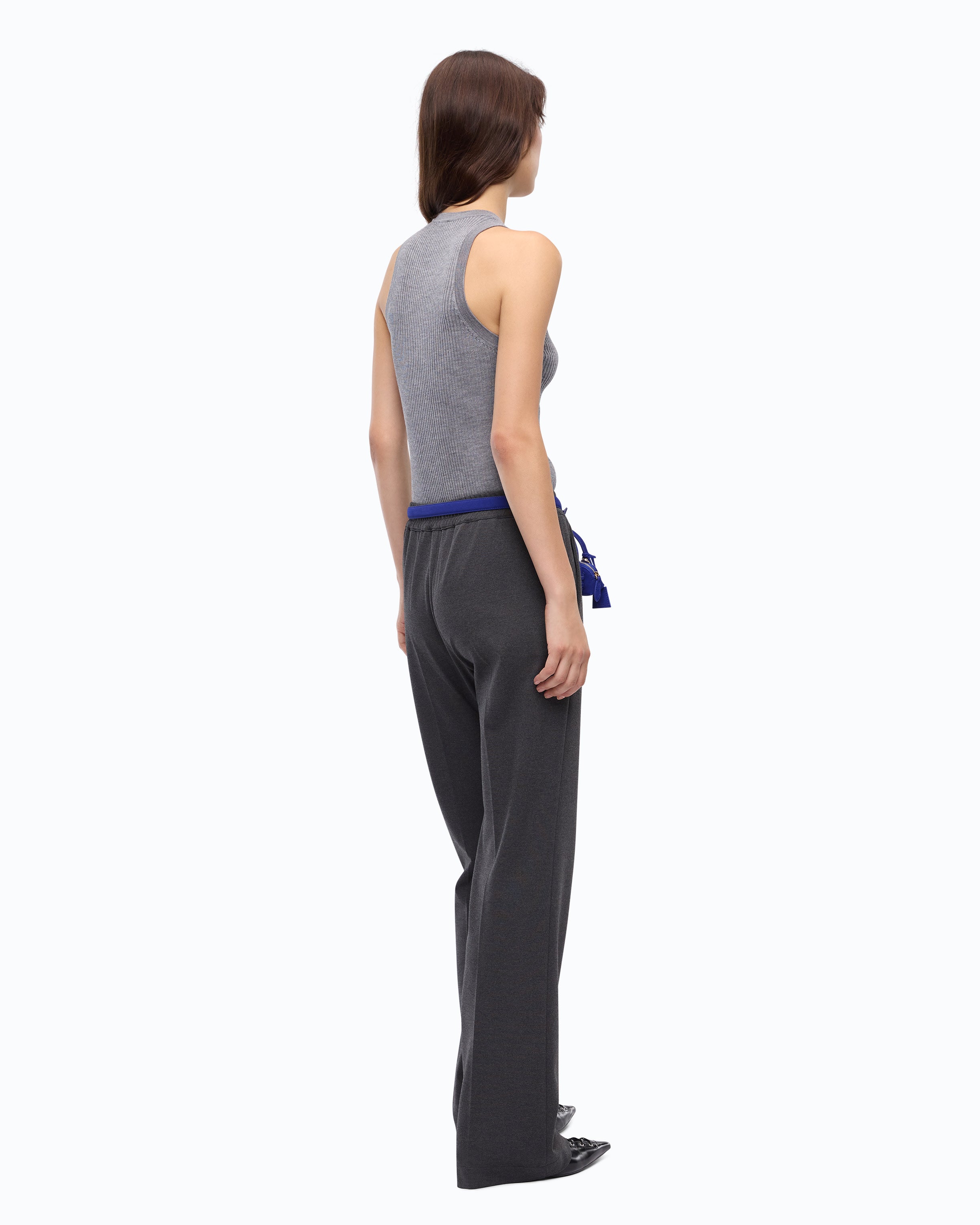Pinko Newcastle Tank Top top szary wełna merynosów