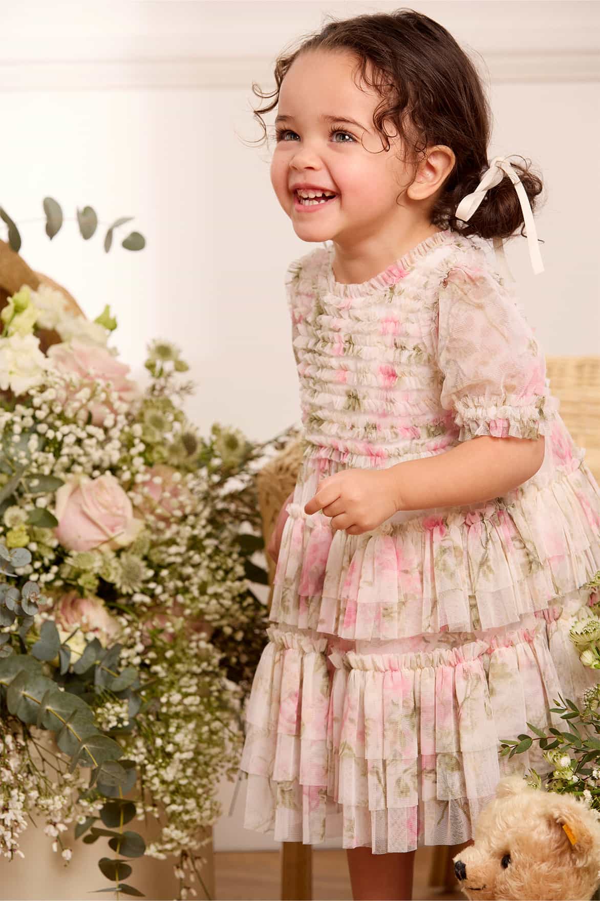 Needle & Thread Posy Bodice Baby Dress sukienka niemowlęca w kwiaty