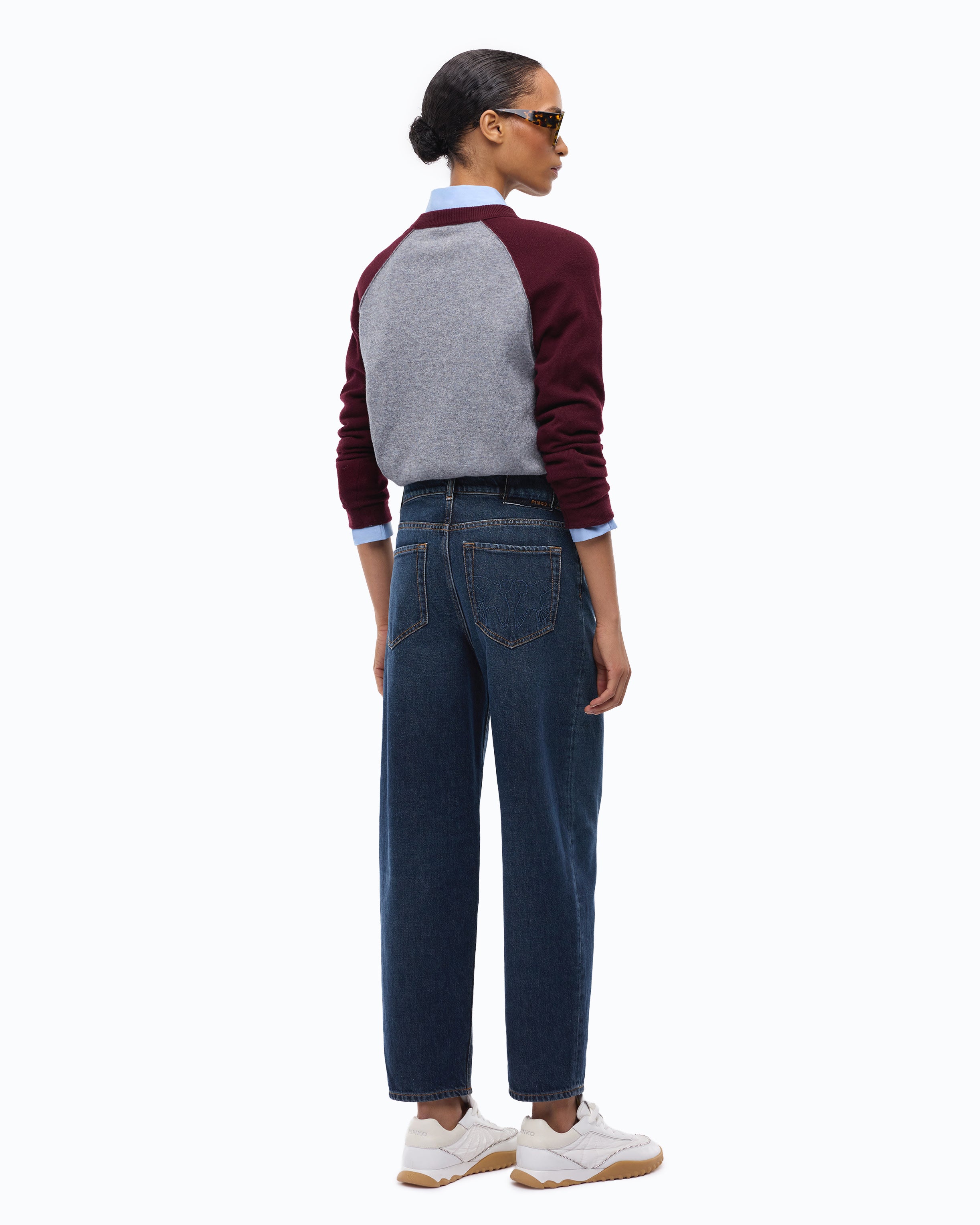 Pinko Amsterdam Sweater sweter wełna kaszmir szary
