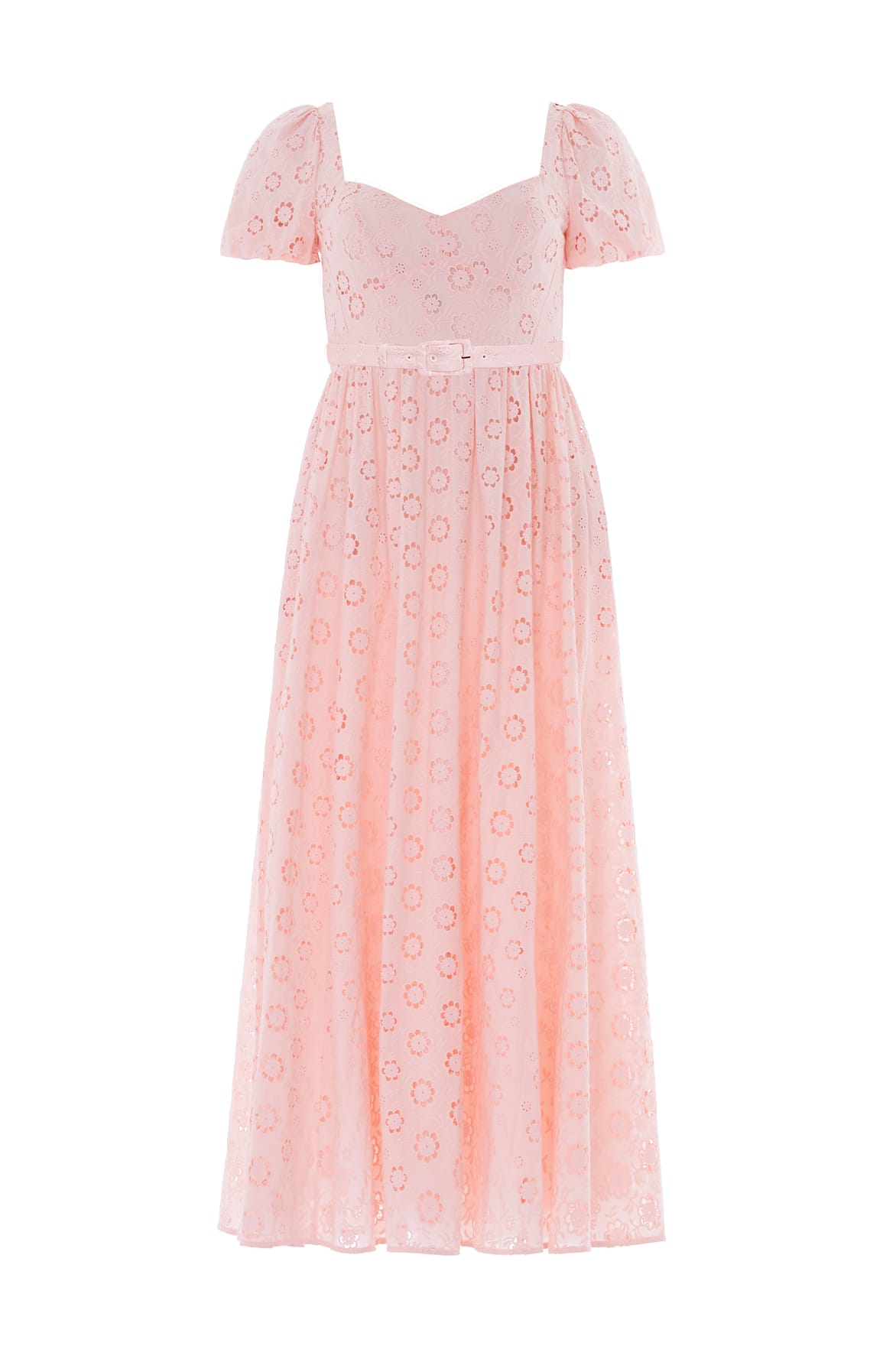Needle & Thread Romilly Broderie sukienka różowa bawełniana