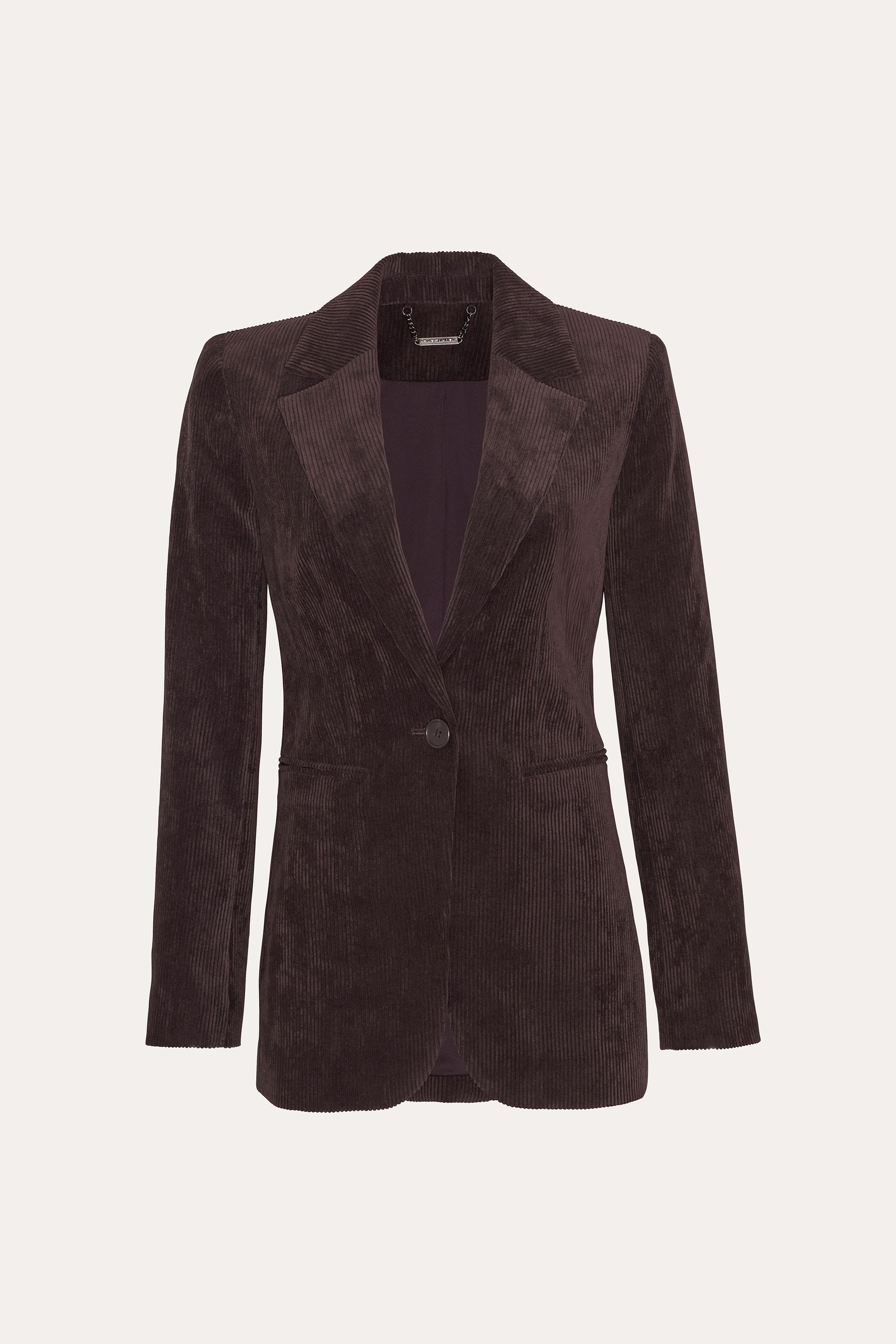 Elie Tahari Gloria E904M104 marynarka brązowa sztruks