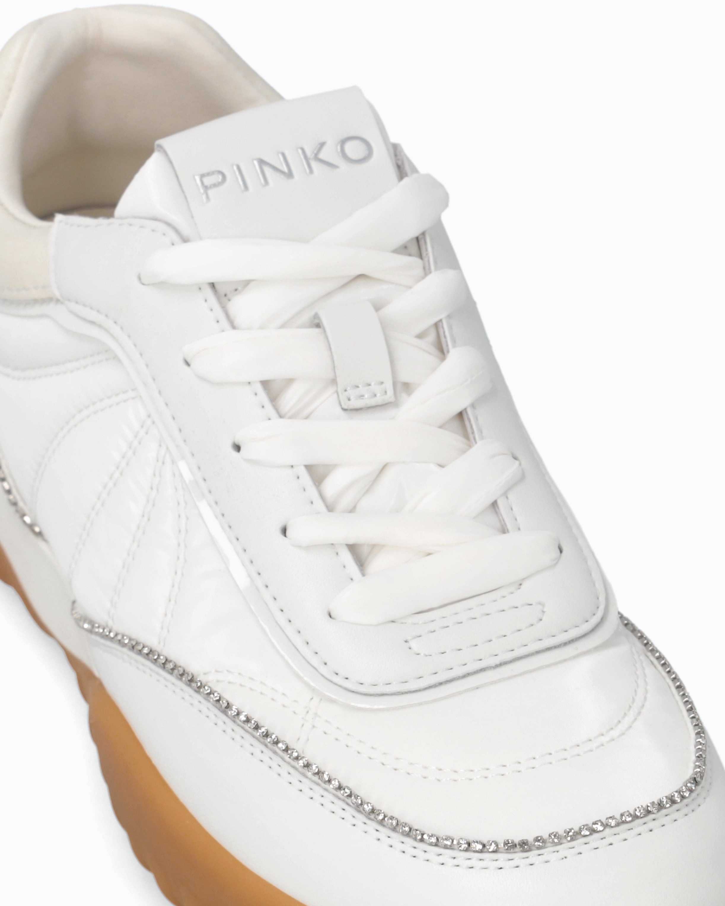 Pinko Gea 01 Sneaker sneakersy białe skórzane