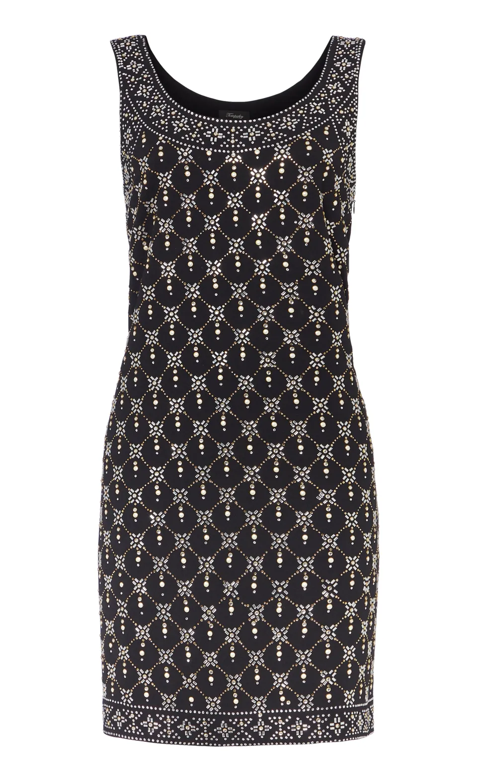 Temperley London Gallantry Mini Dress sukienka mini cekinowa