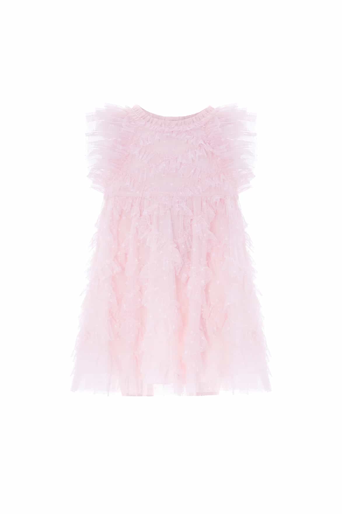 Needle & Thread Genevieve Baby Dress sukienka Pink z bloomerami