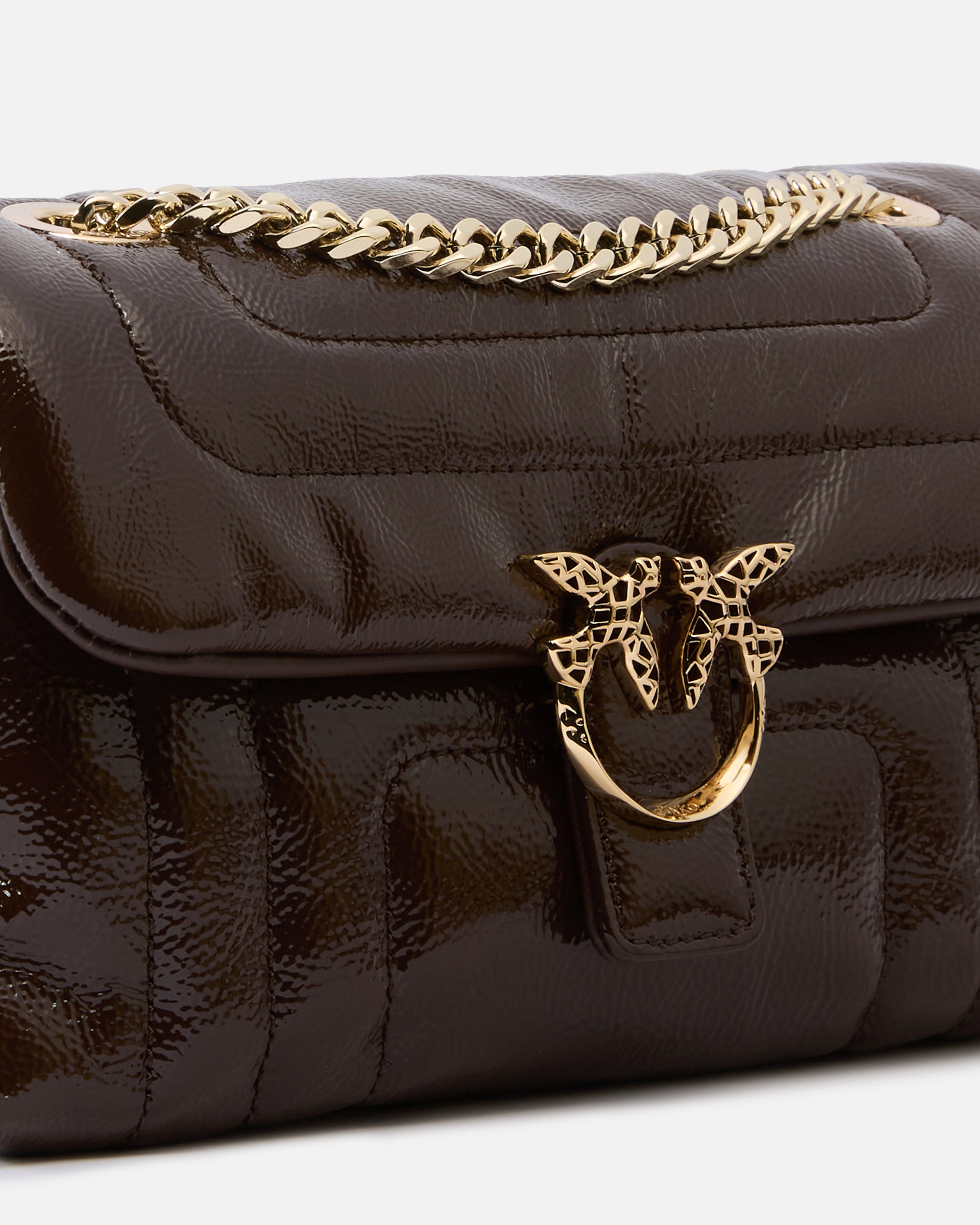 Pinko New Love Puff Mini torebka pikowana skóra