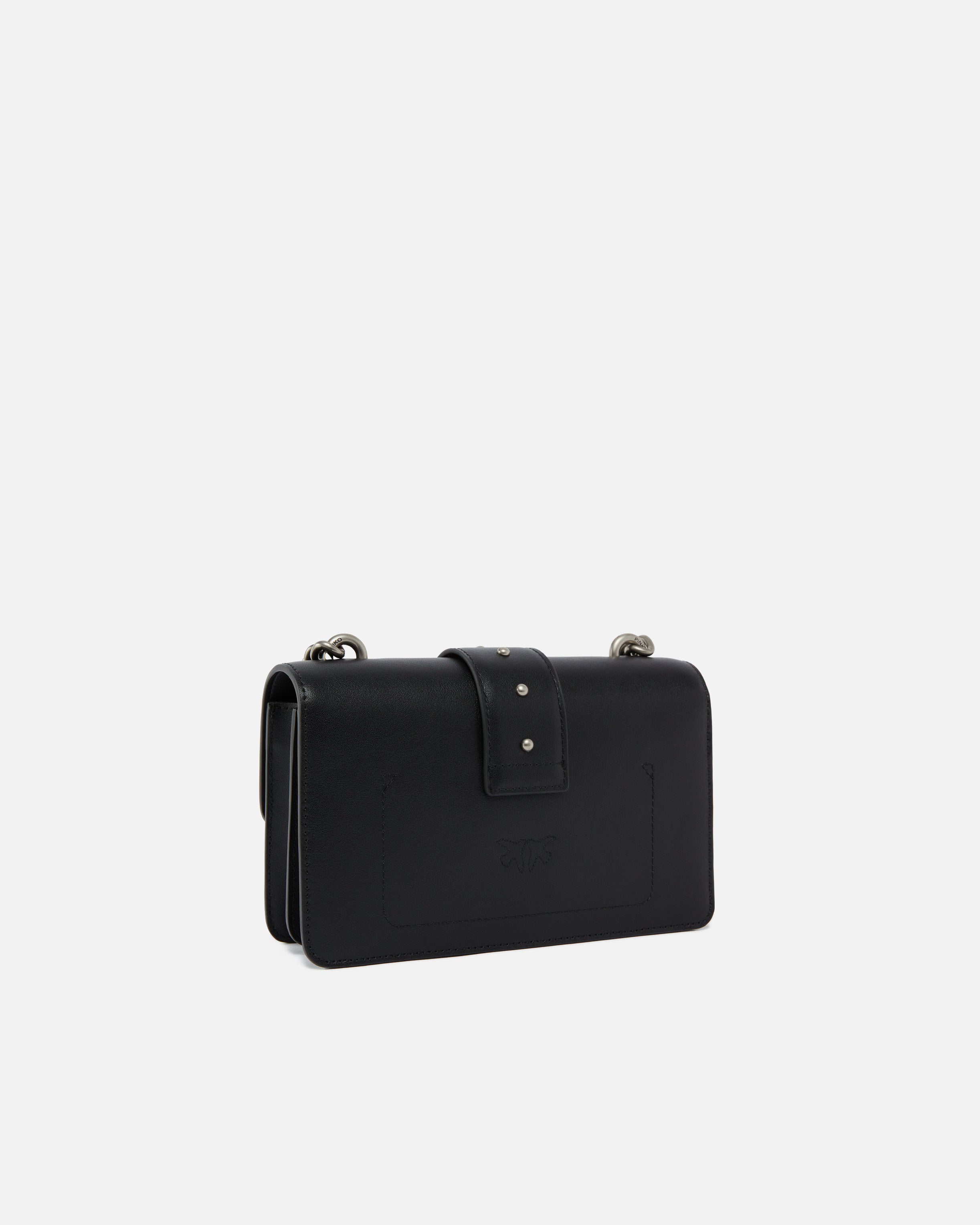 Pinko Mini Love Bag One Simply torebka czarna skórzana