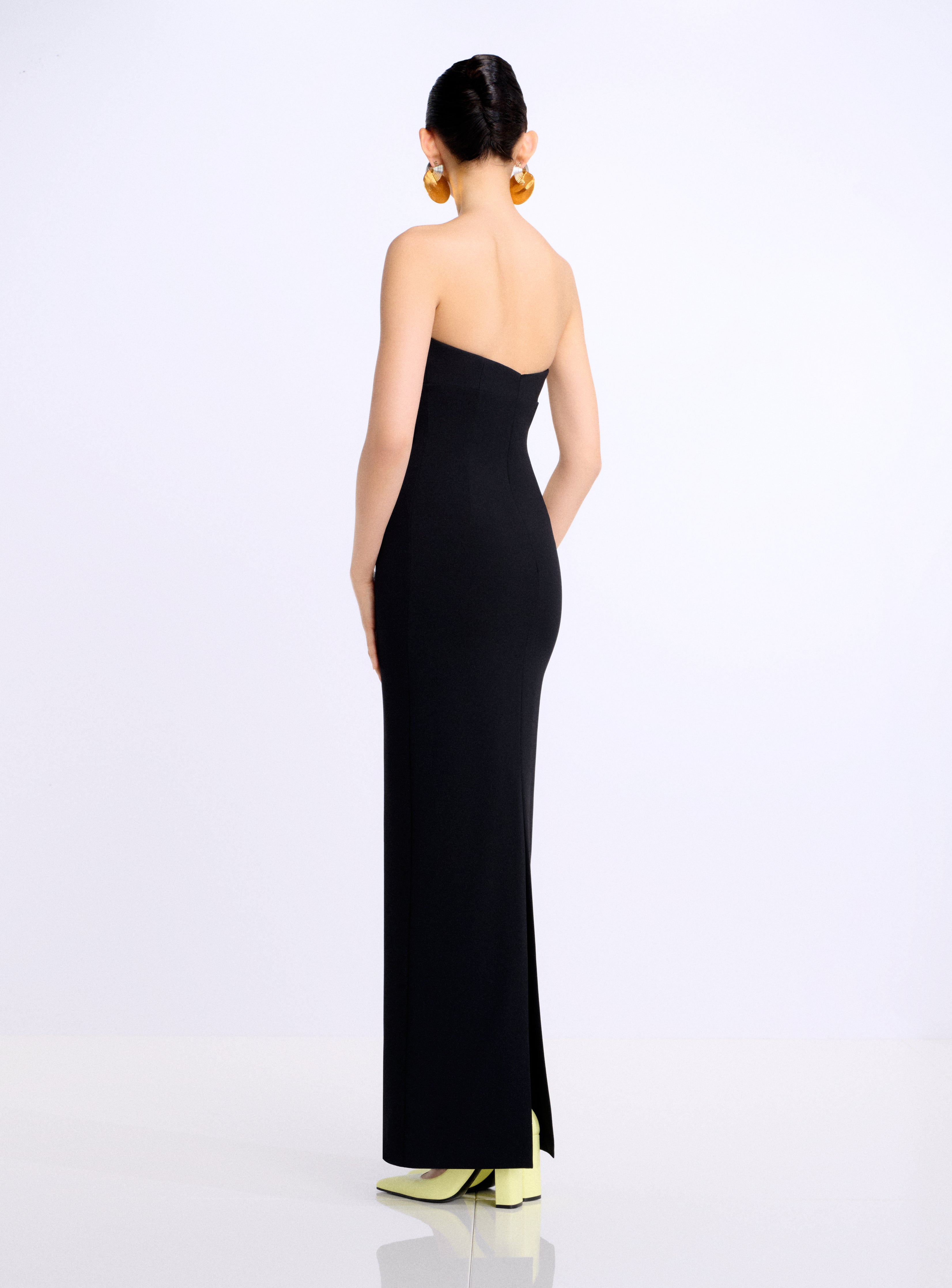 Solace London Keaton Maxi sukienka wieczorowa czarna