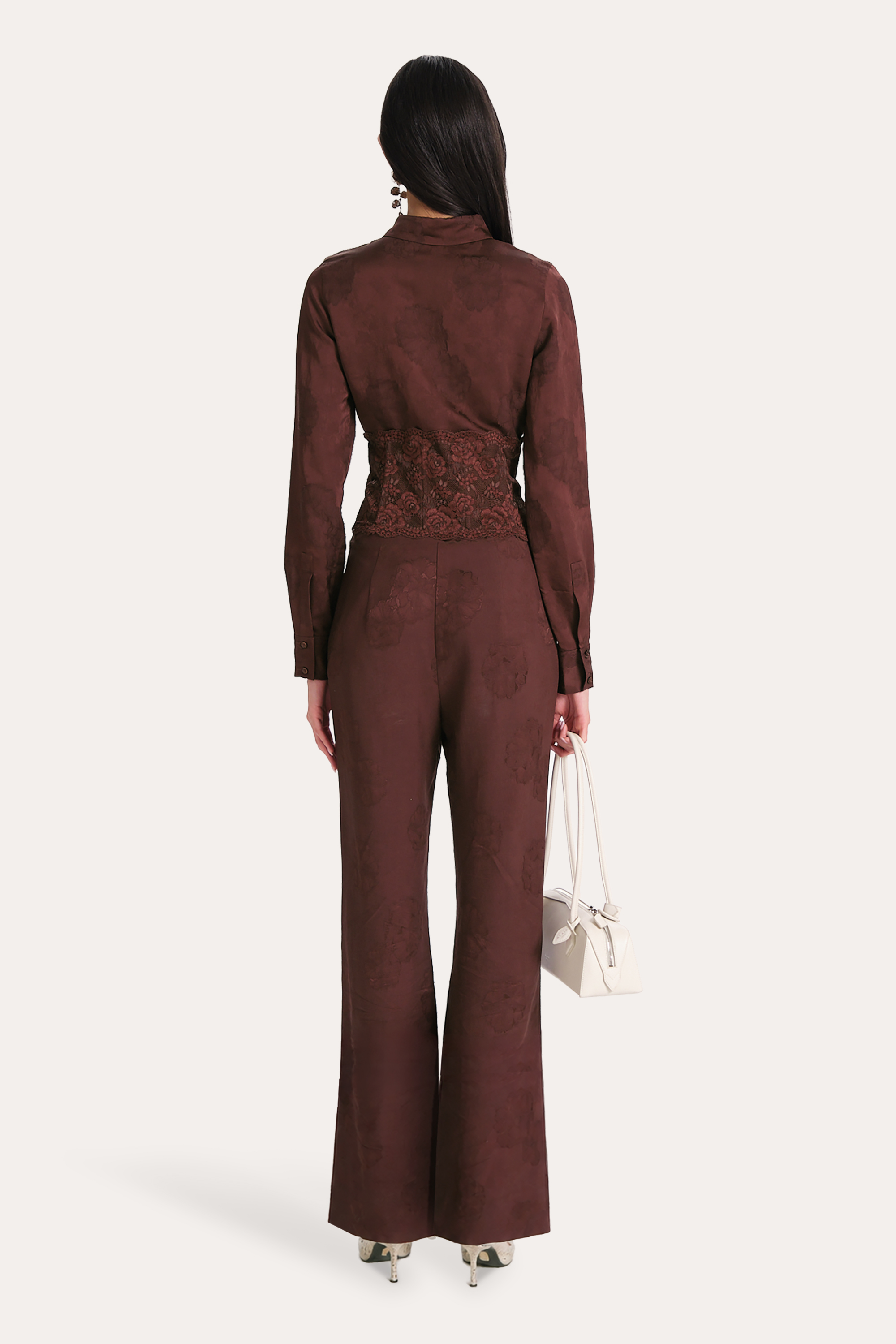 Elie Tahari Savannah E8011206 spodnie Bitter Chocolate