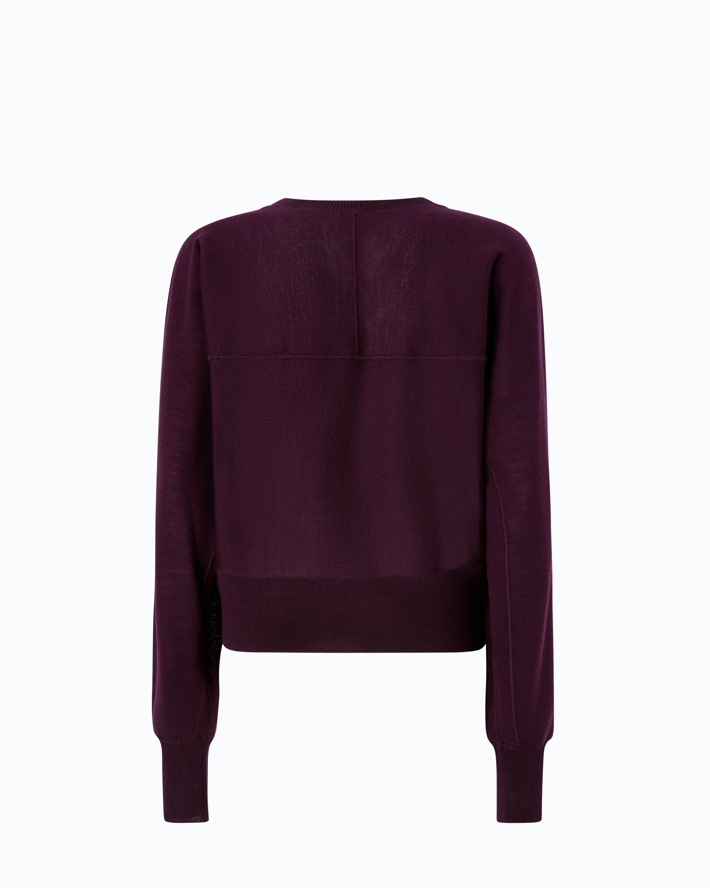 Pinko Lanzarote sweter fioletowy welna merynosowa