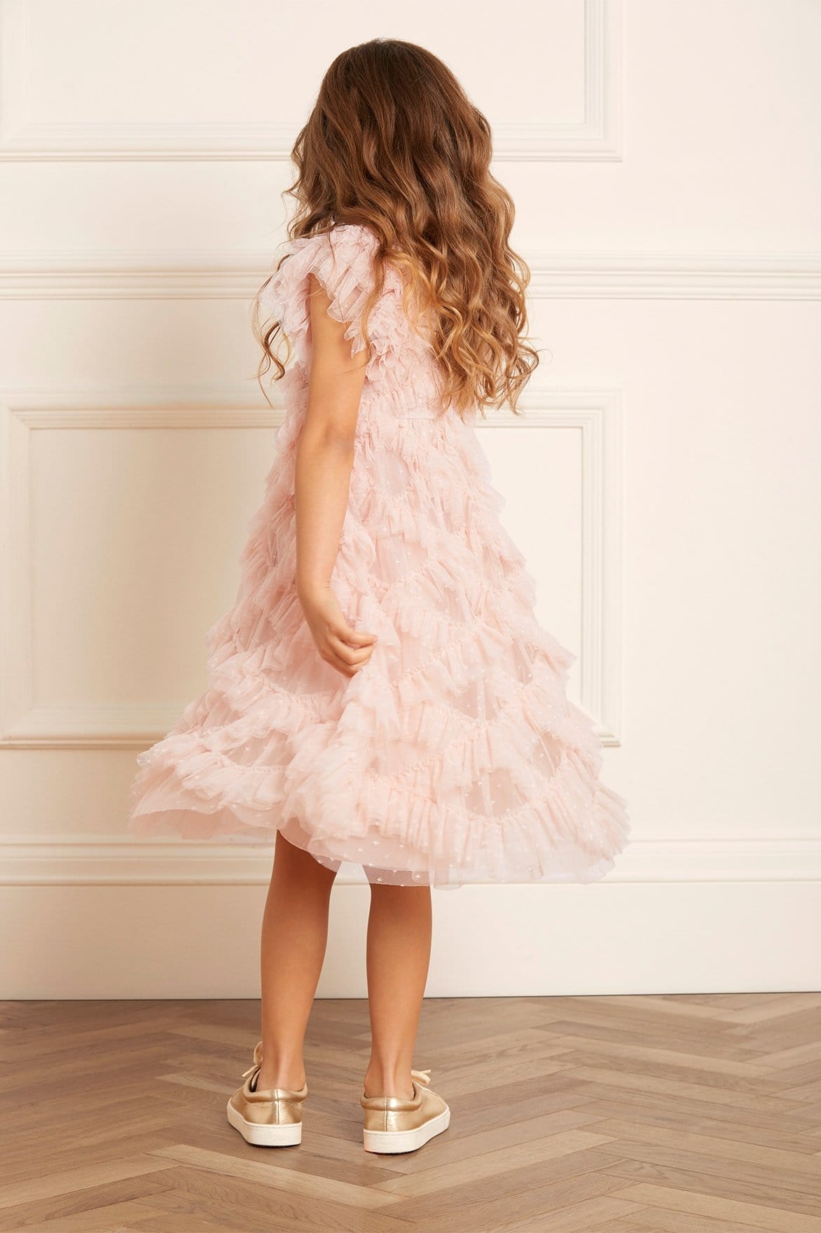 Needle & Thread Genevieve Kids Dress sukienka różowa tiulowa