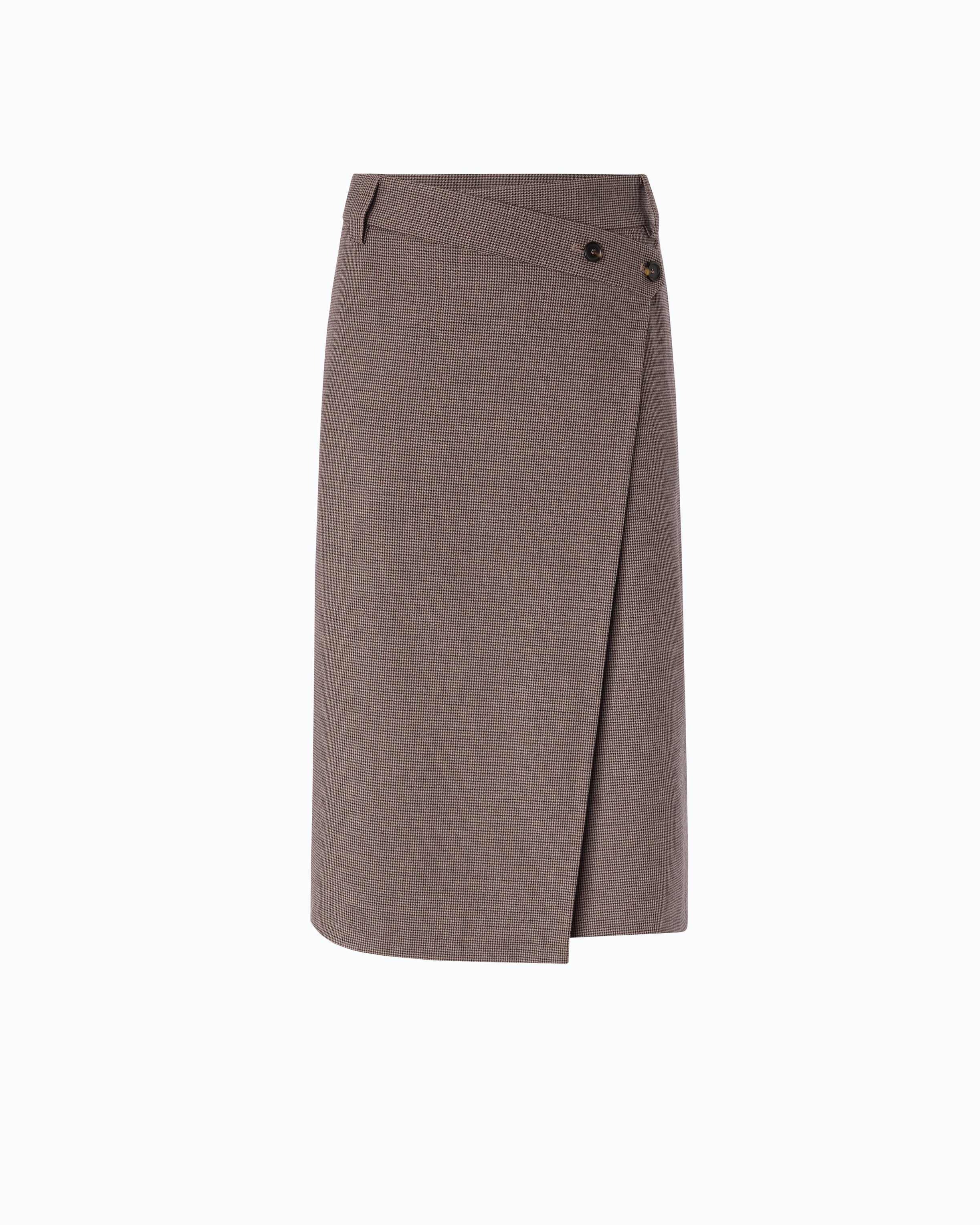 Pinko Marzemino Skirt spódnica beżowa w kratę