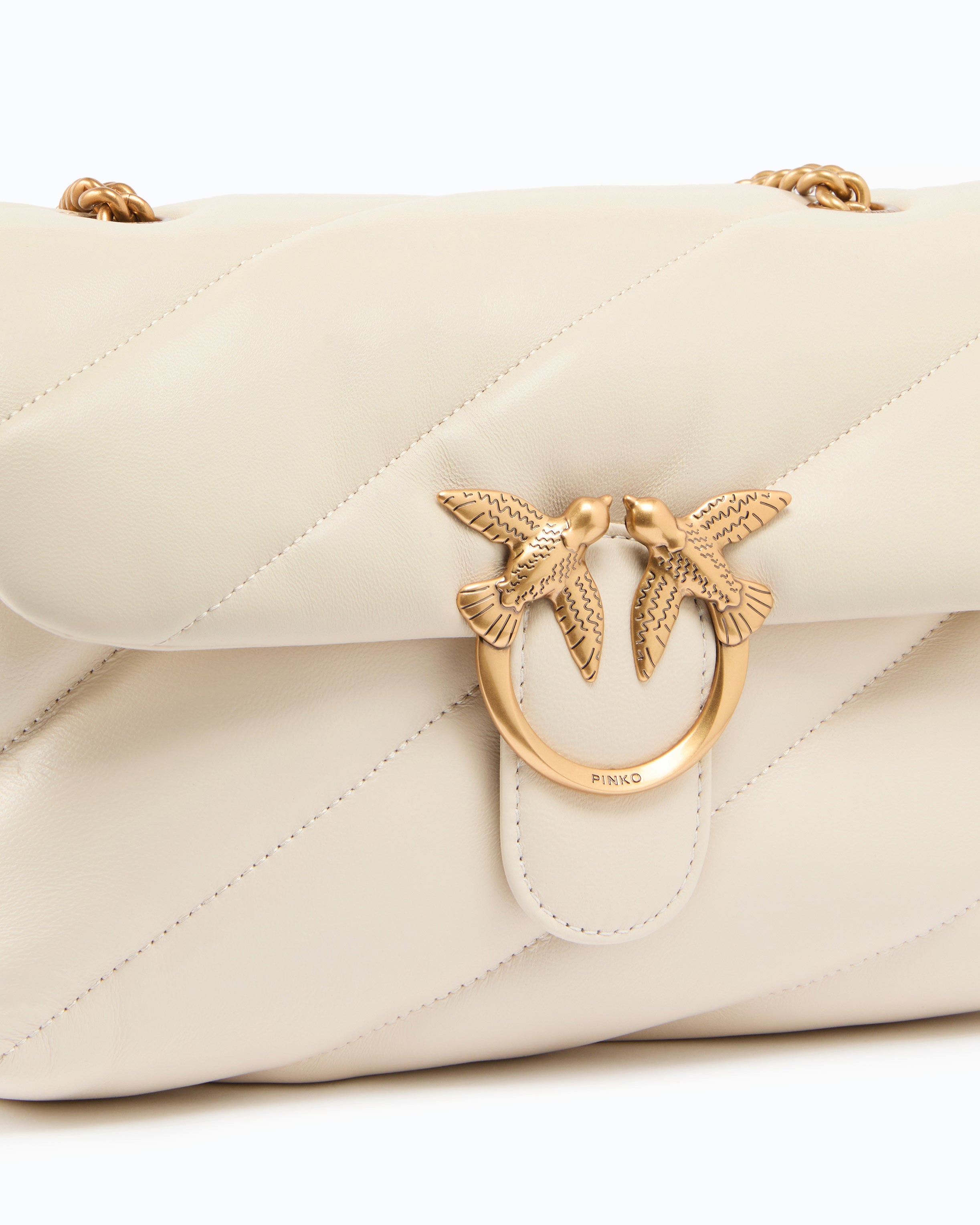 Pinko Classic Love Bag Puff Maxi Quilt torebka biała