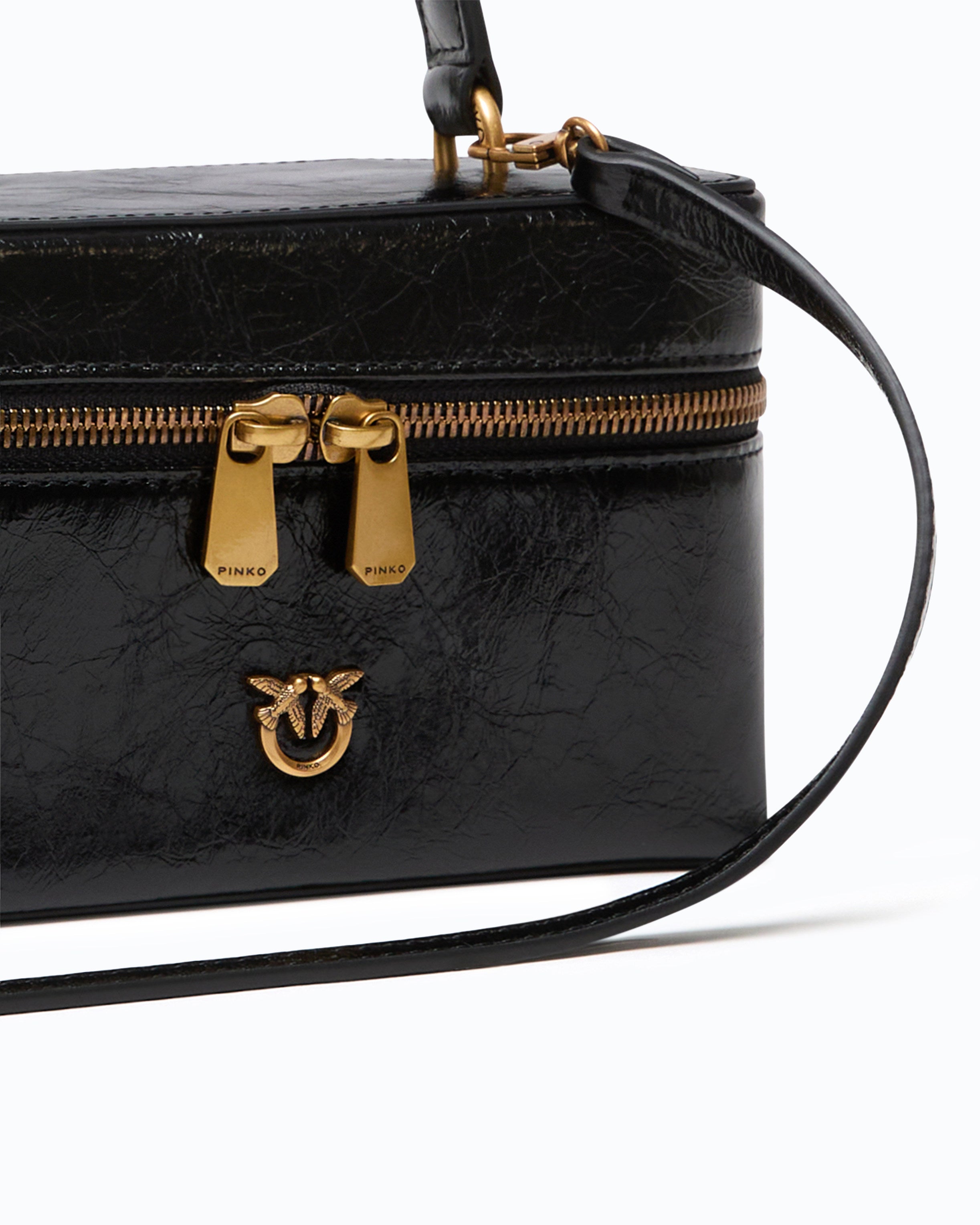 Pinko Vanity Soft torebka skórzana czarna