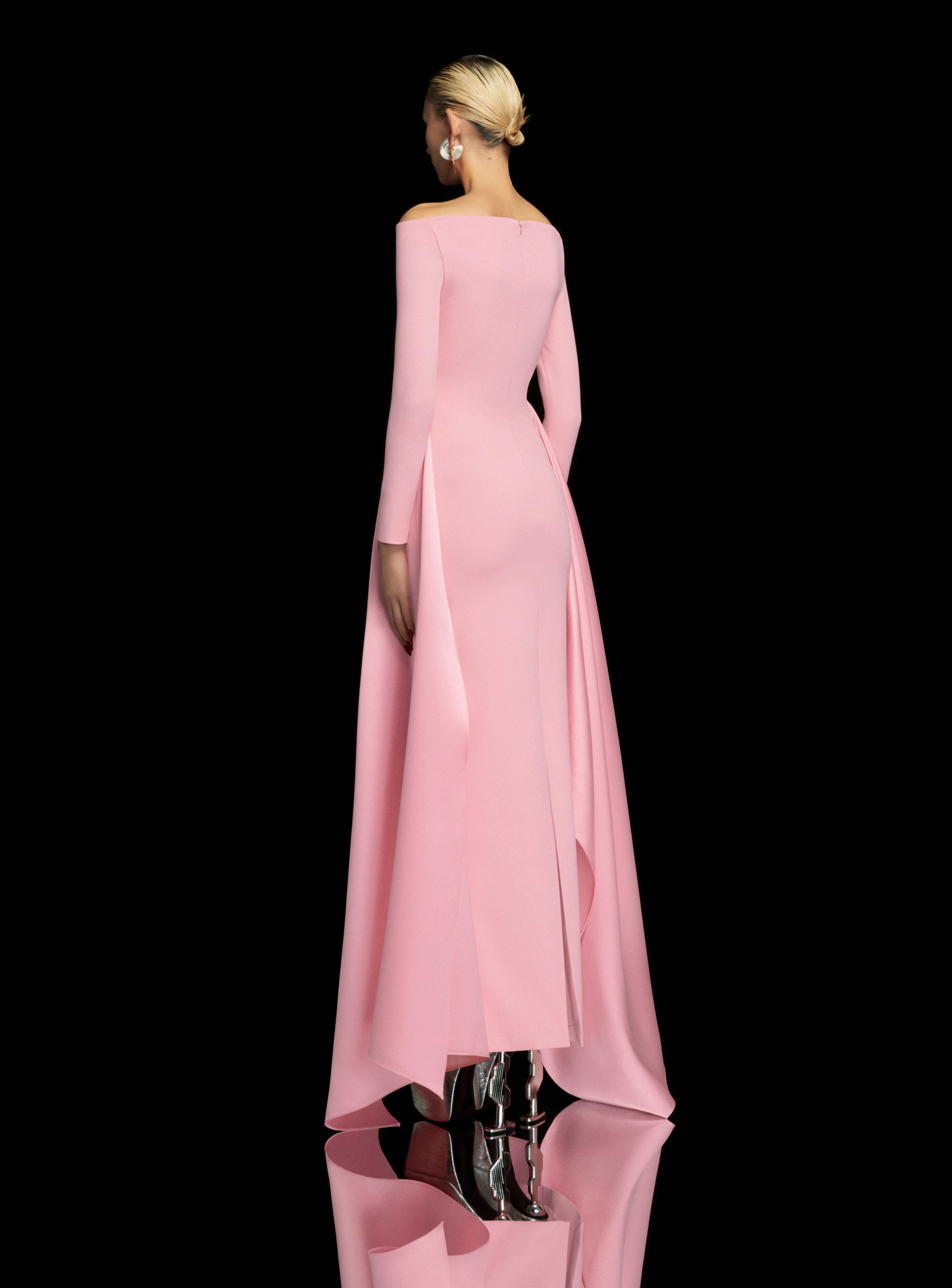Solace London The Irma Maxi sukienka jasnoróżowa długa