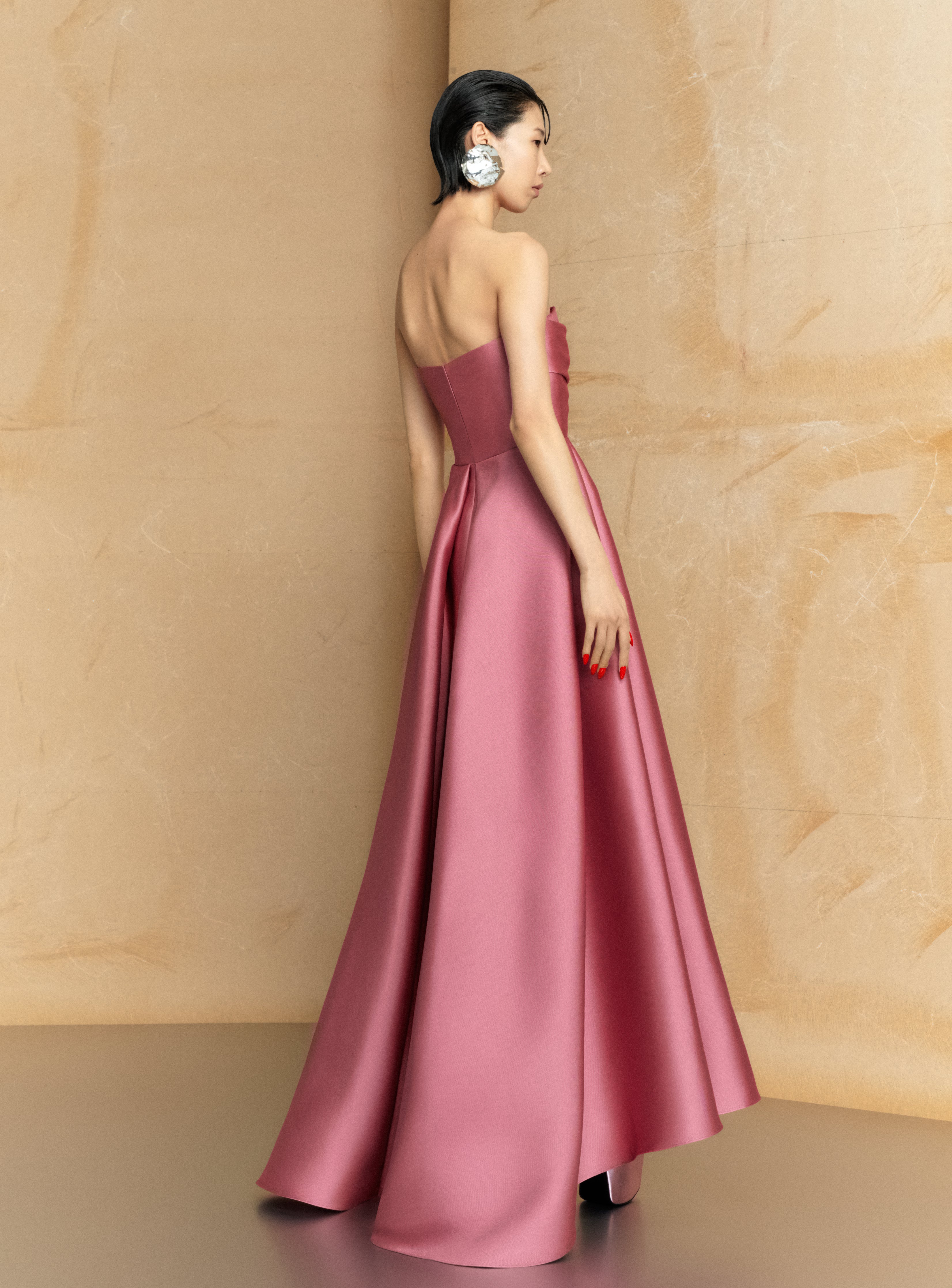 Solace London Tiffany Maxi Dress sukienka różowa Peony