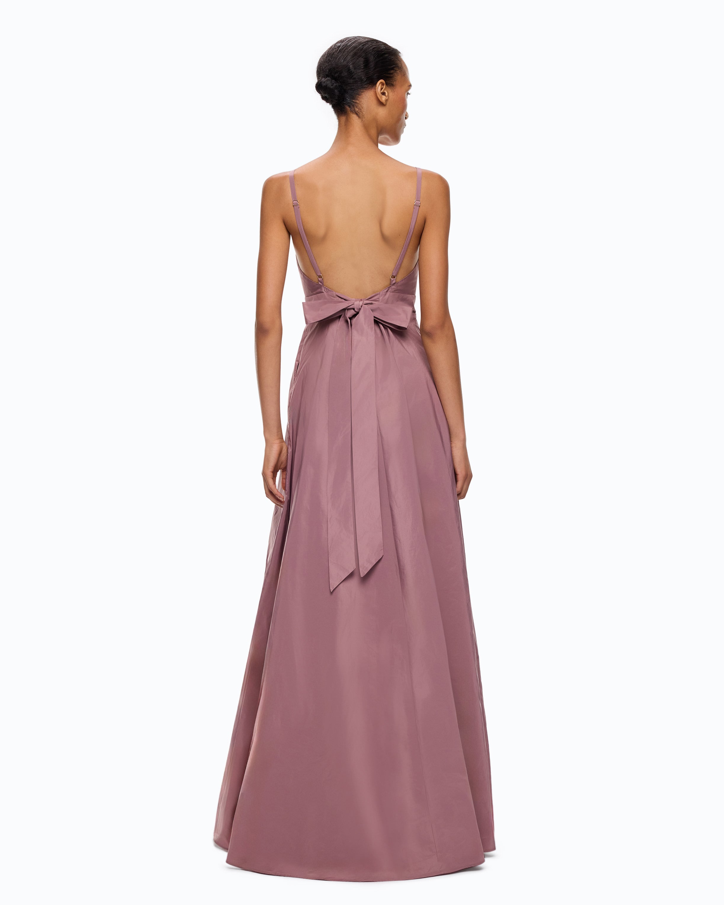 Pinko Cherokee Dress sukienka wieczorowa długa tafta