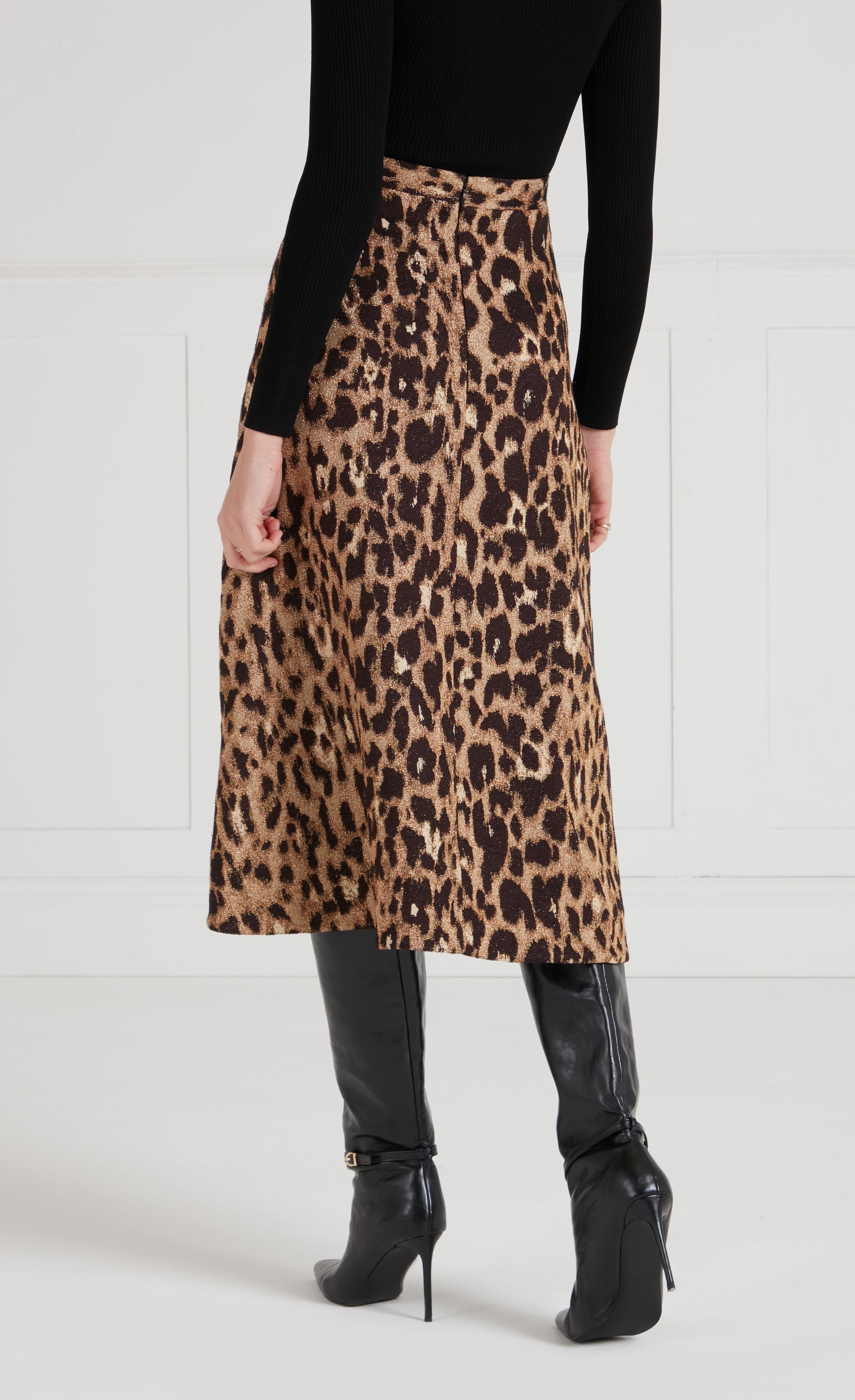 Temperley London Amara Skirt spódnica złota UK10
