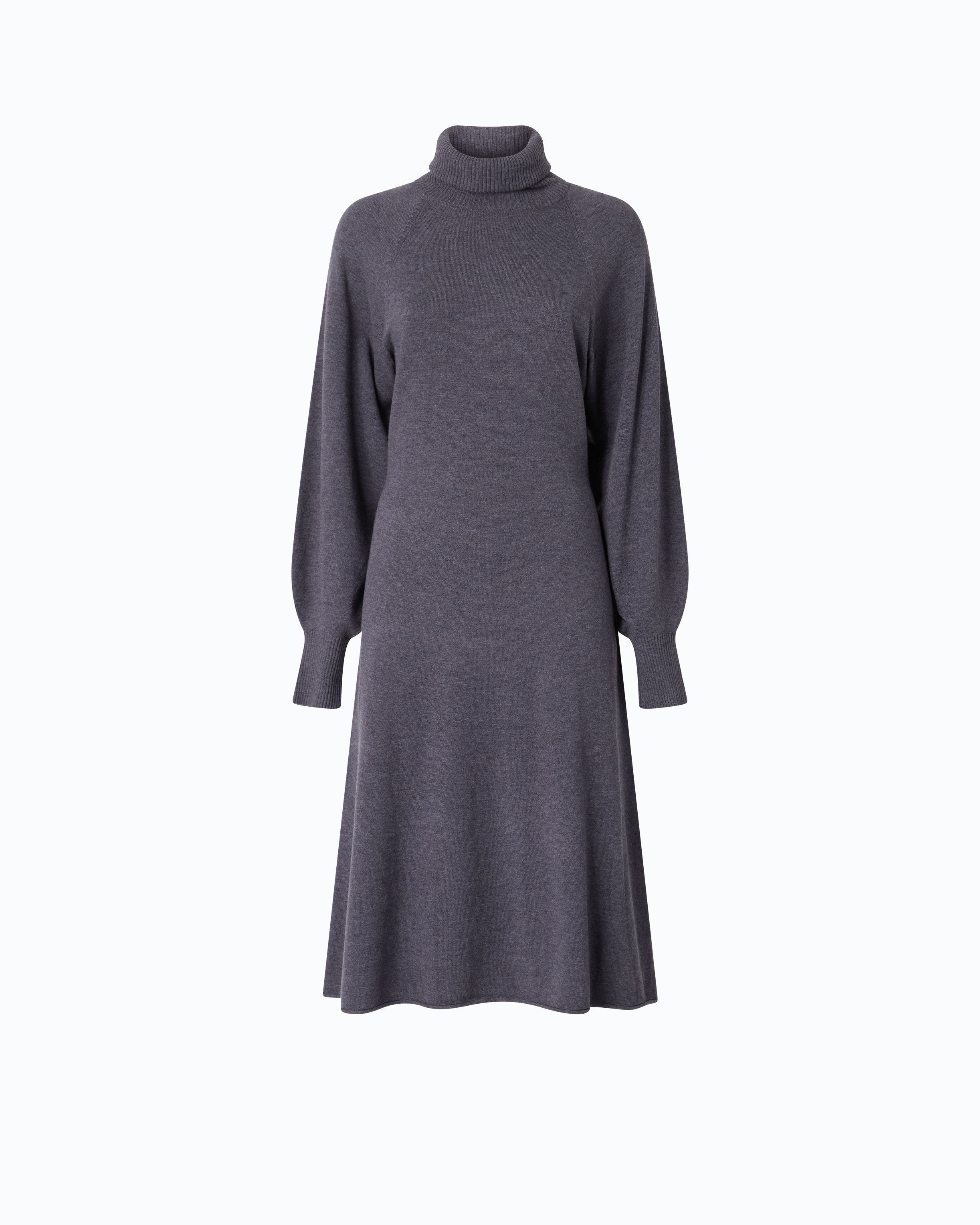 Pinko Nantes sukienka midi szara wełna golf XXS-L