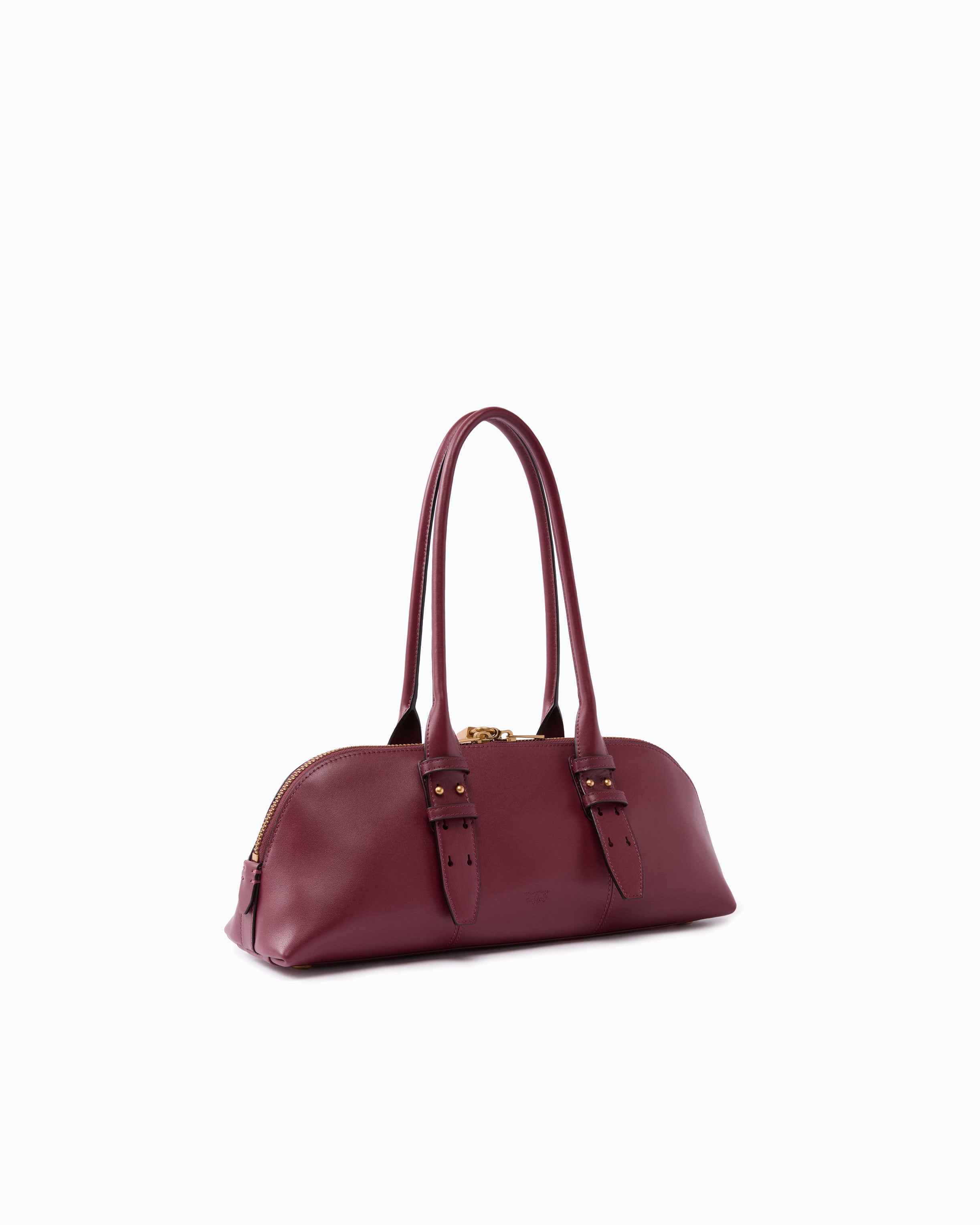 Pinko Escape Bag Horizontal torba skórzana brązowa