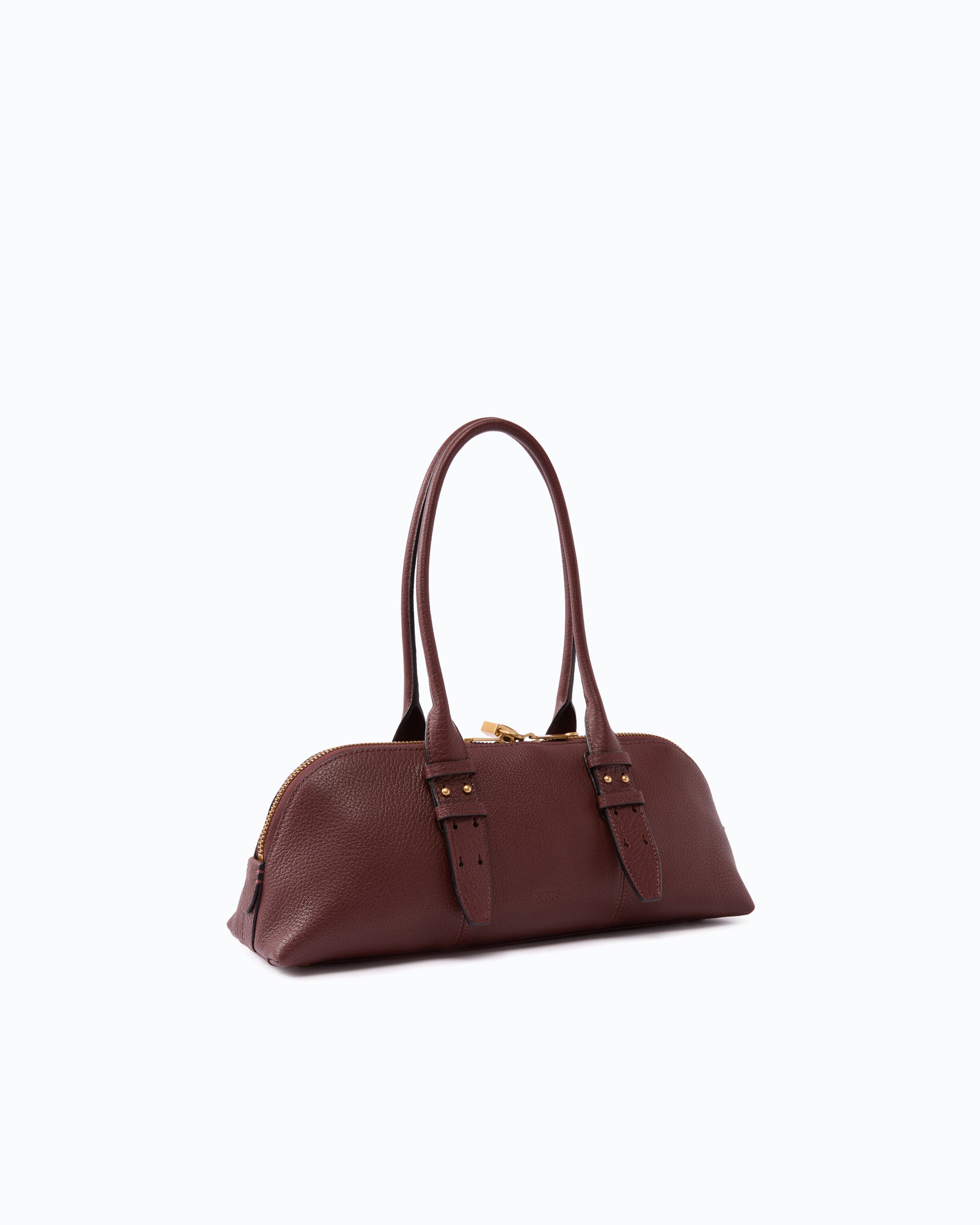 Pinko Escape Bag Horizontal torebka bowling skórzana
