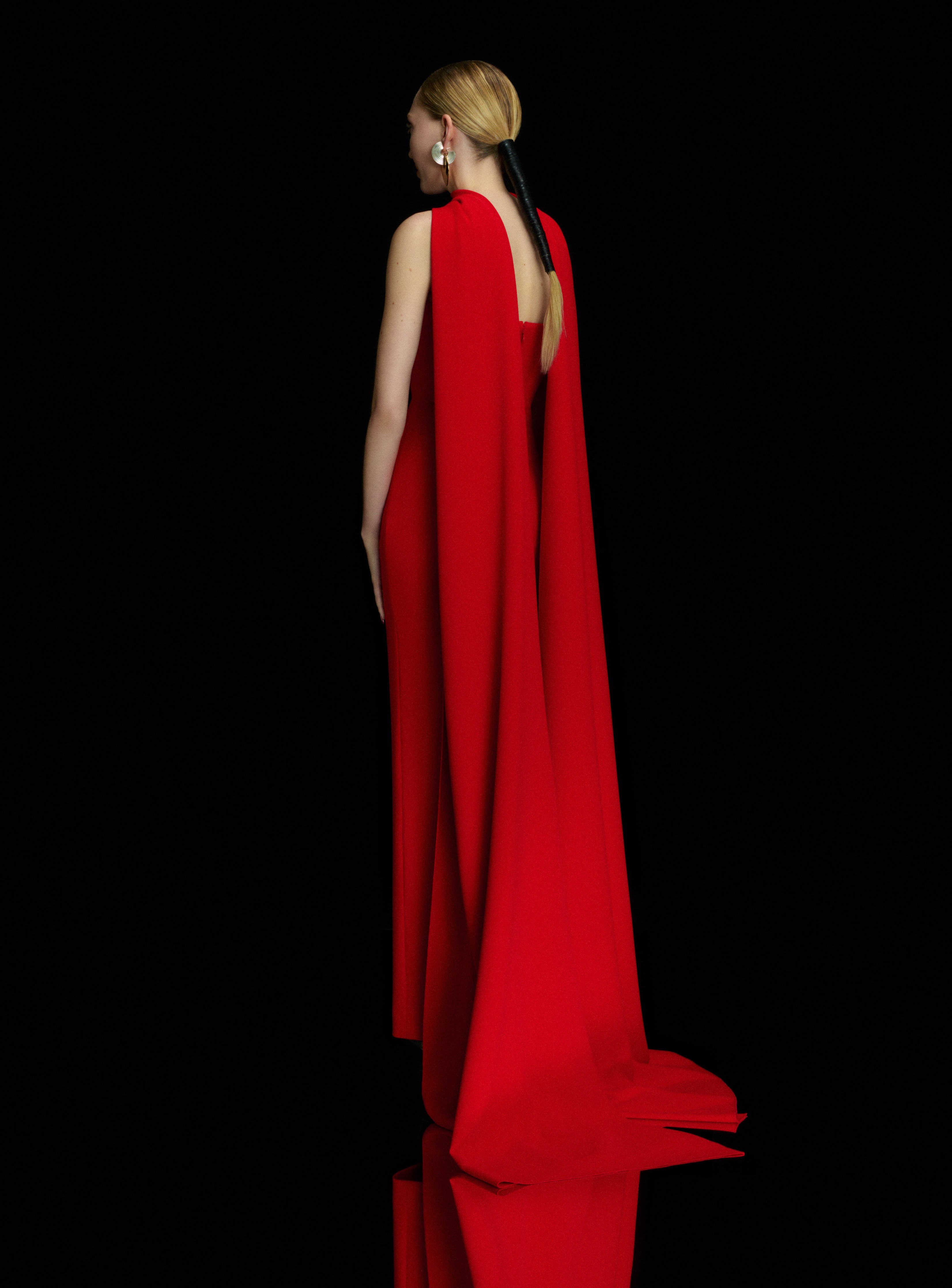 Solace London Ainhoa sukienka wieczorowa maxi czerwona