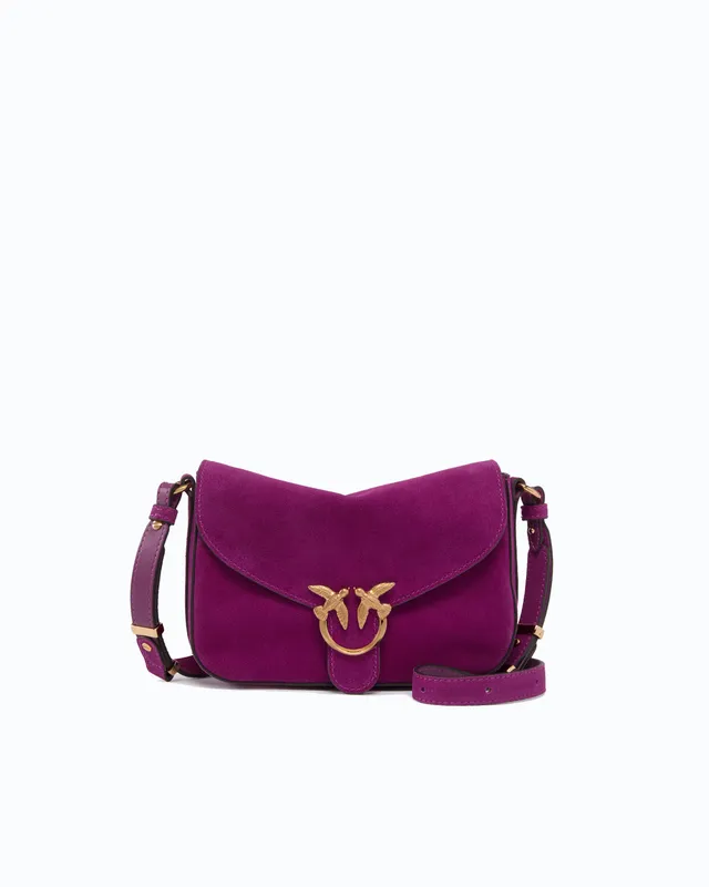 Pinko Mini Love Bag Satchel torebka zamszowa pasek