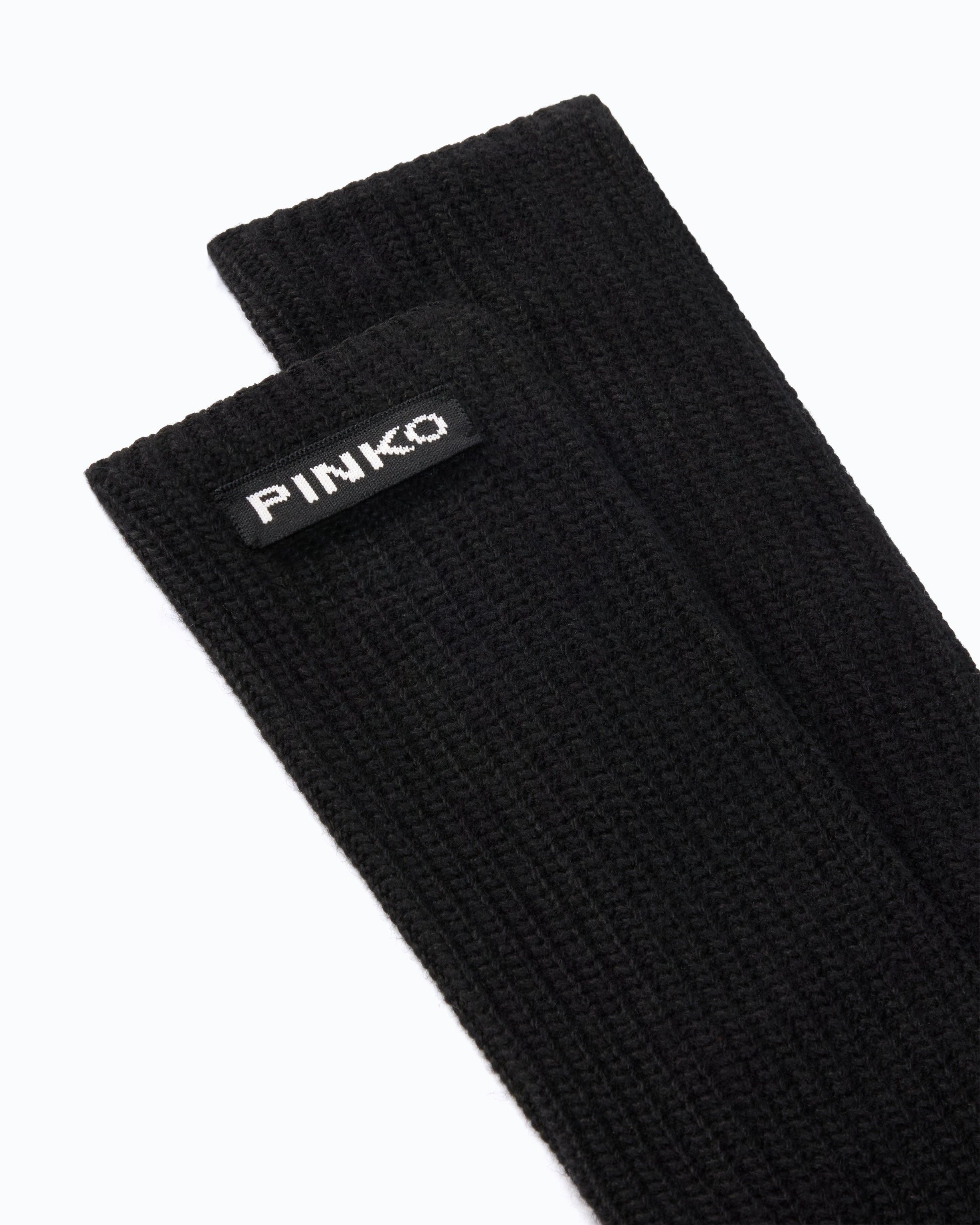 Pinko Grecia Glove rękawiczki długie czarne
