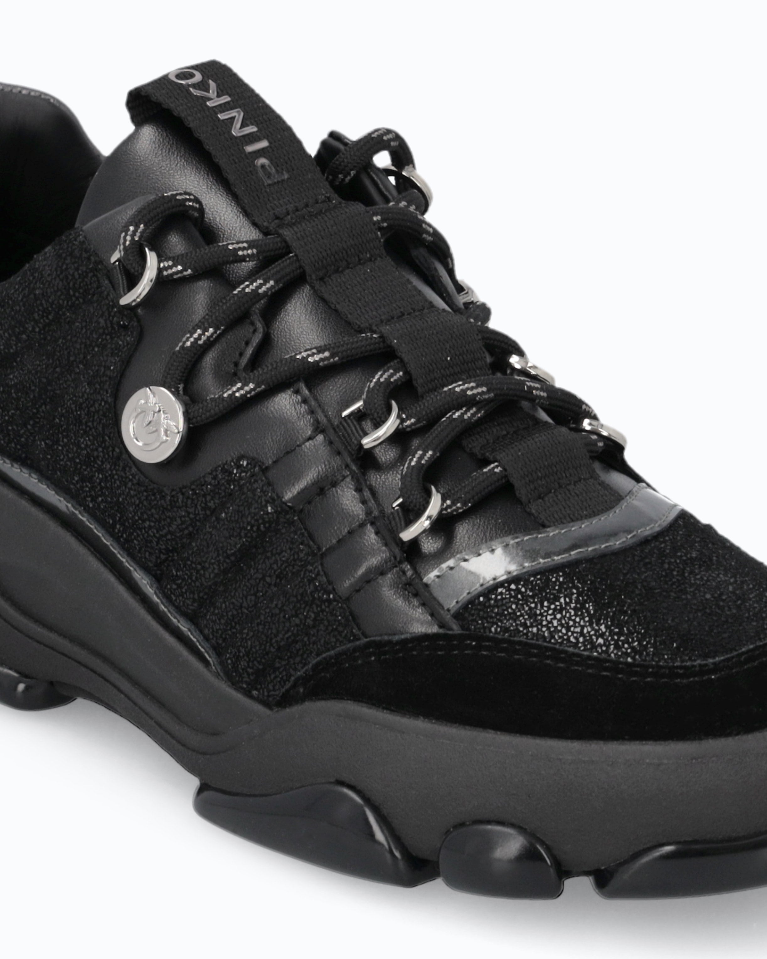 Pinko Athena 01 Sneaker sneakersy czarne skórzane