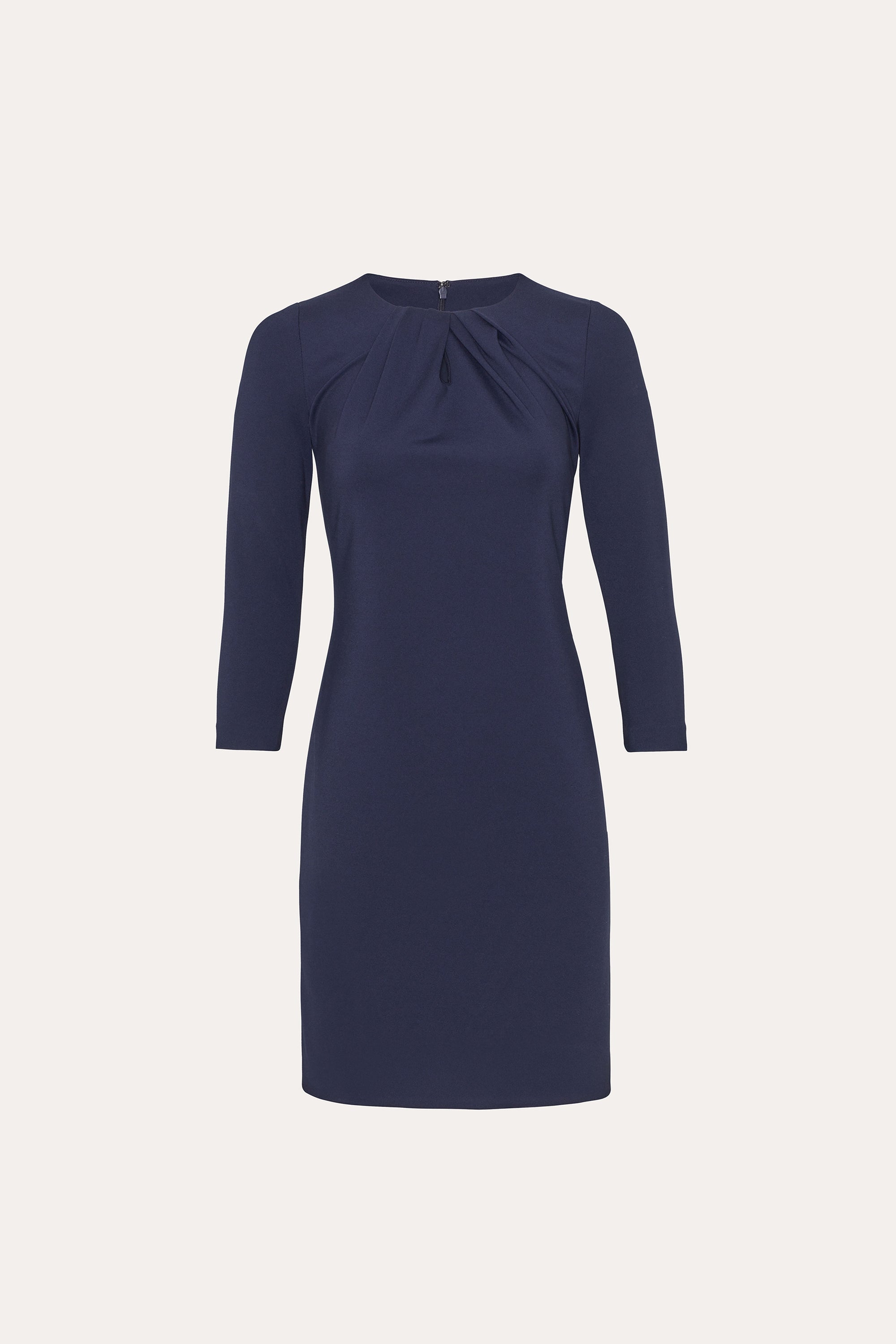 Elie Tahari Double Knit sukienka koktajlowa Galaxy Navy