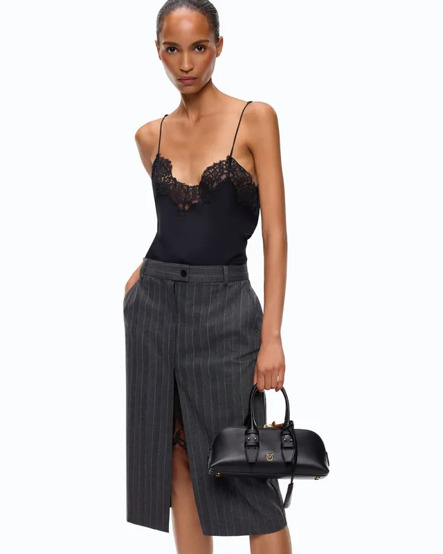 Pinko Arneis Dress sukienka szara za kolano