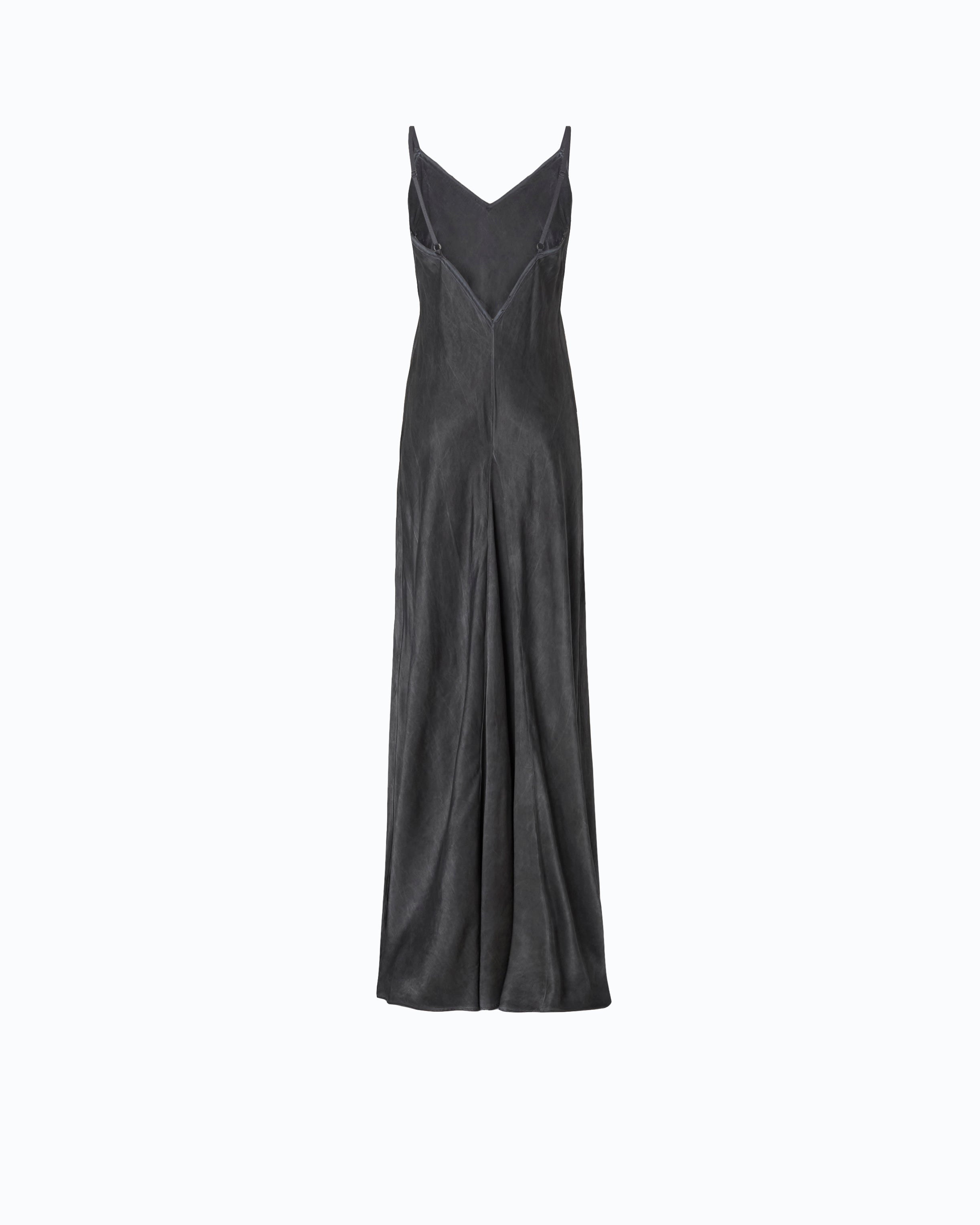 Pinko Viper Dress sukienka satynowa czarna długa