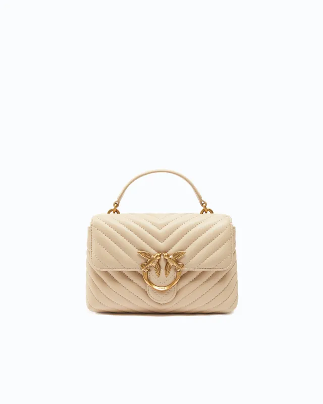 Pinko Lady Love Bag Puff torebka mini pikowana chevron