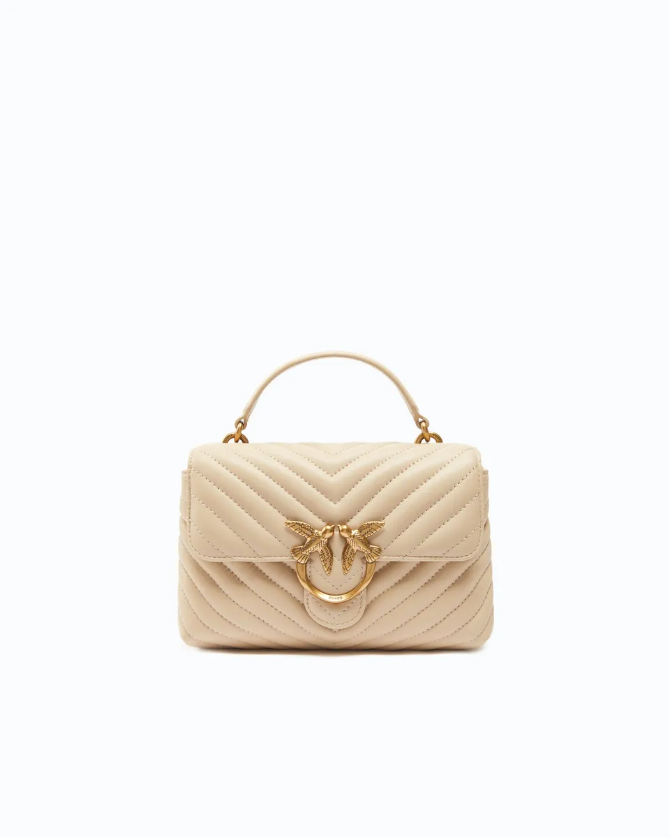 Pinko Lady Love Bag Puff torebka mini pikowana chevron