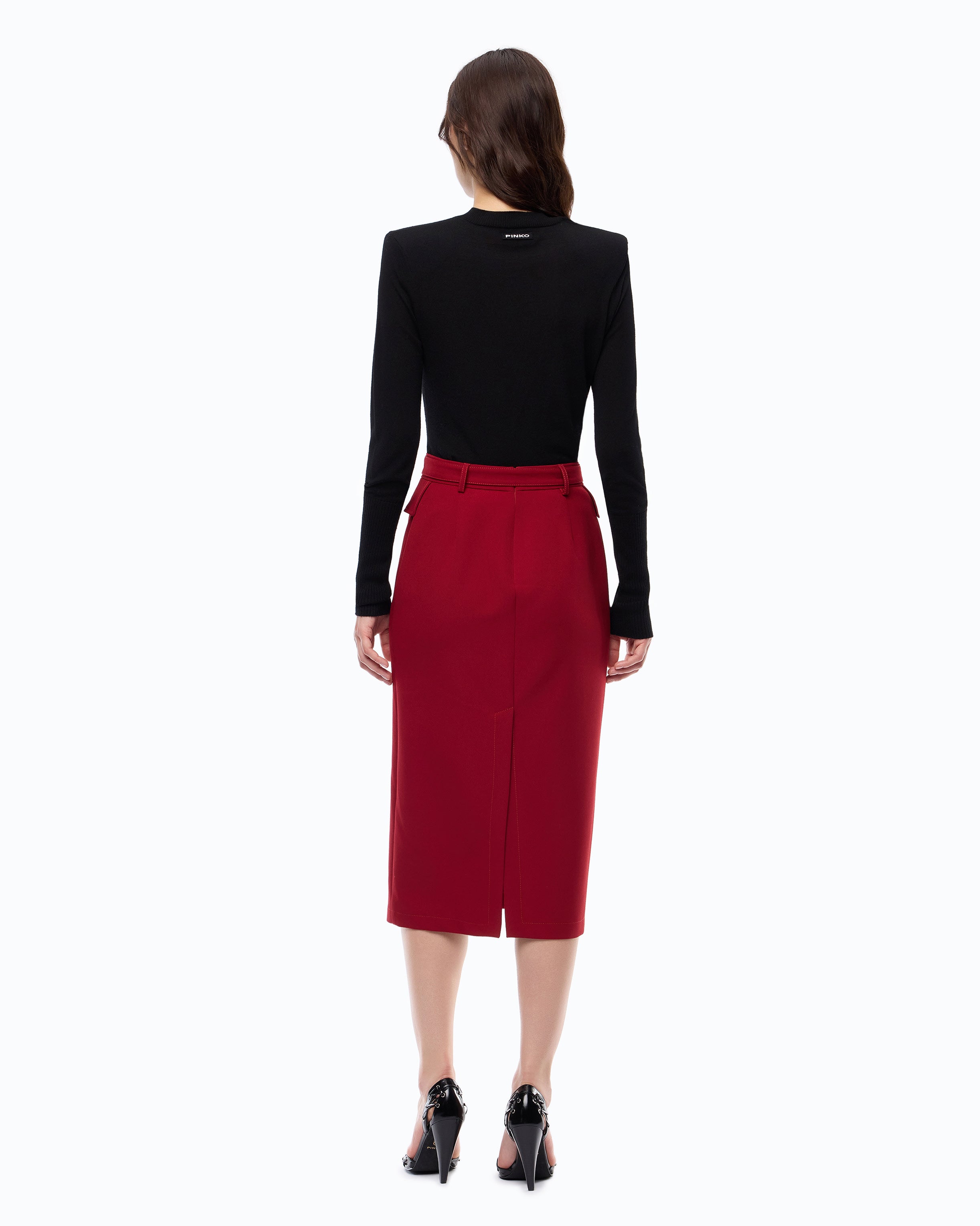 Pinko Lubecca Sweater sweter merino czarny