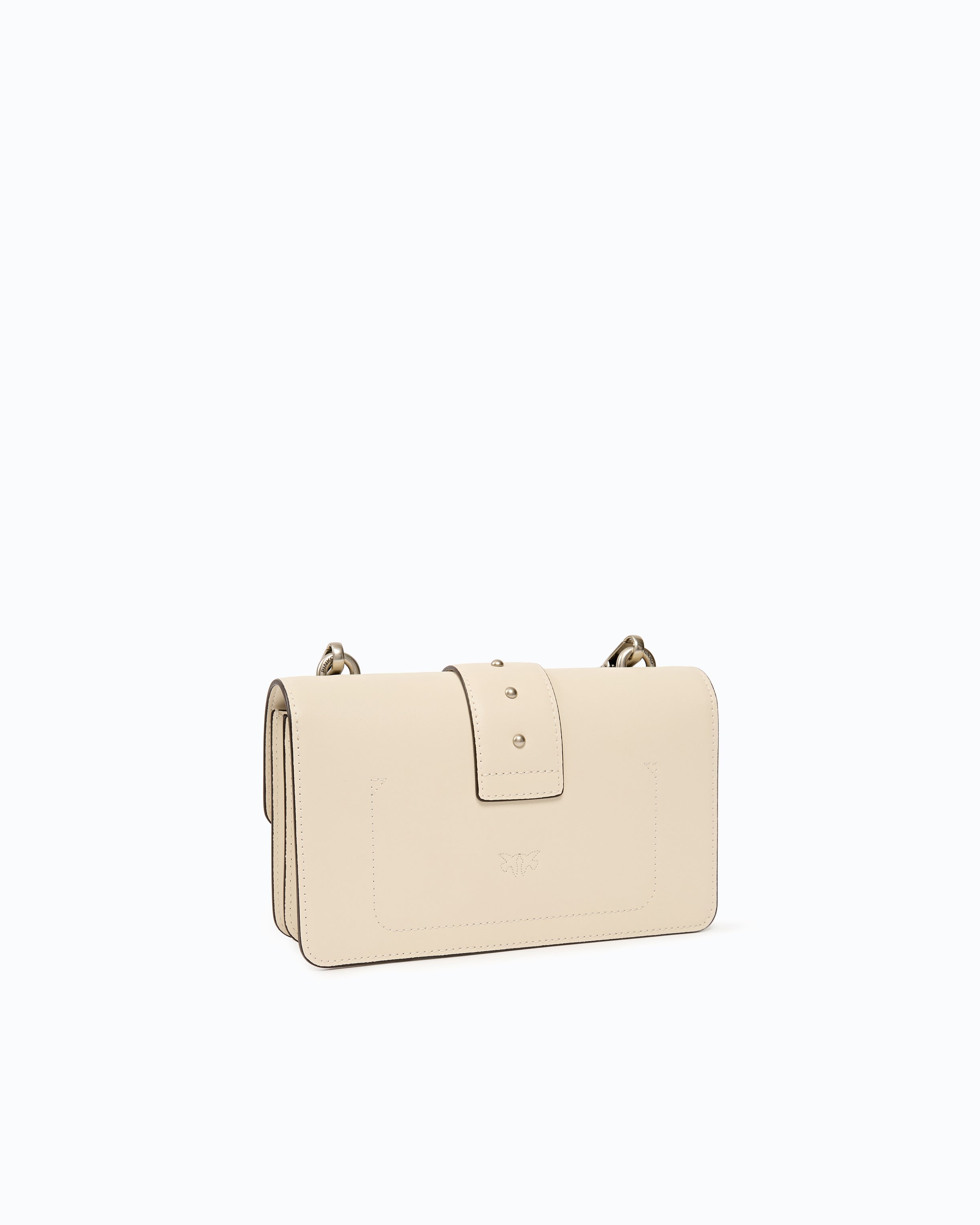 Pinko Love Bag One torebka biała skórzana
