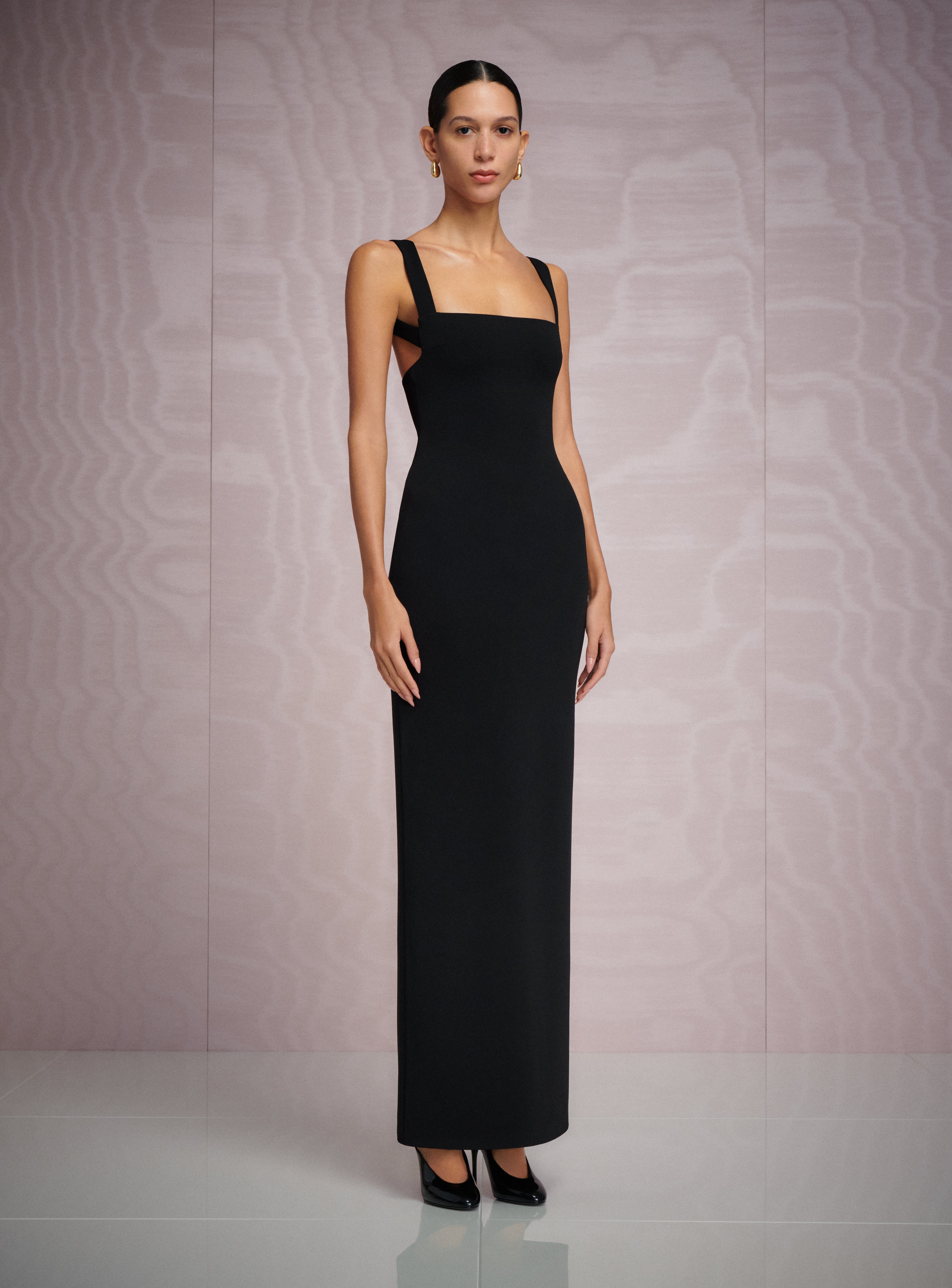 SOLACE LONDON Joni sukienka wieczorowa czarna maxi