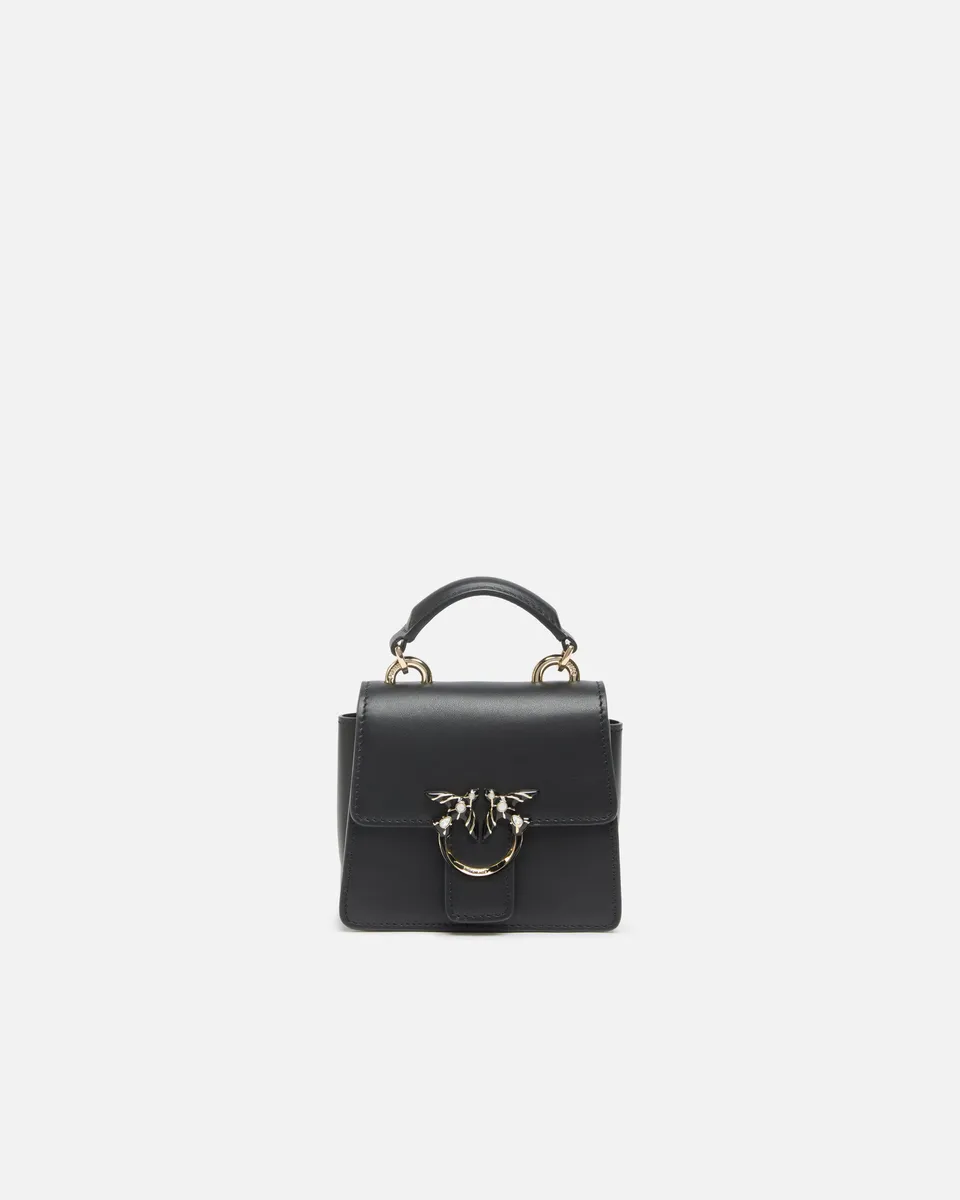 Pinko Love One Micro torebka czarna skora