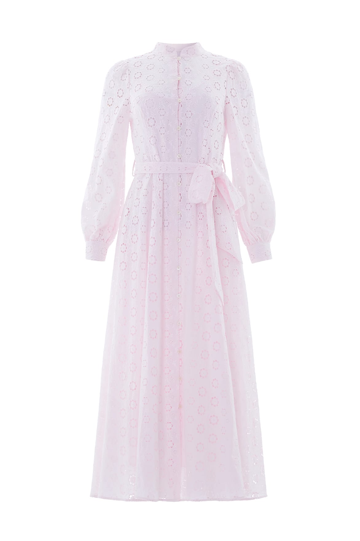 Needle & Thread Romilly Broderie Shirt Dress sukienka różowa