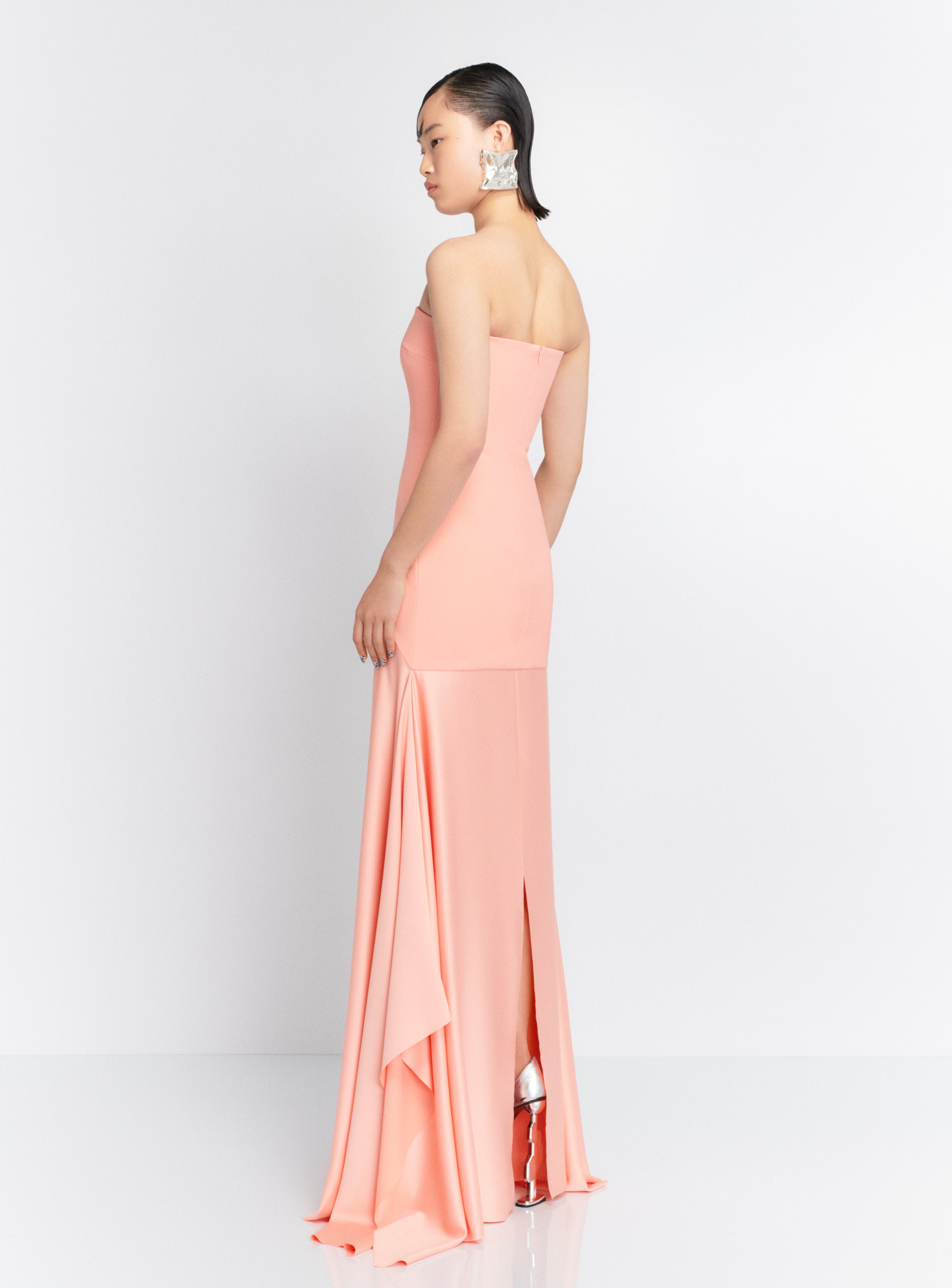 Solace London Alessandra sukienka wieczorowa maxi nectar pink
