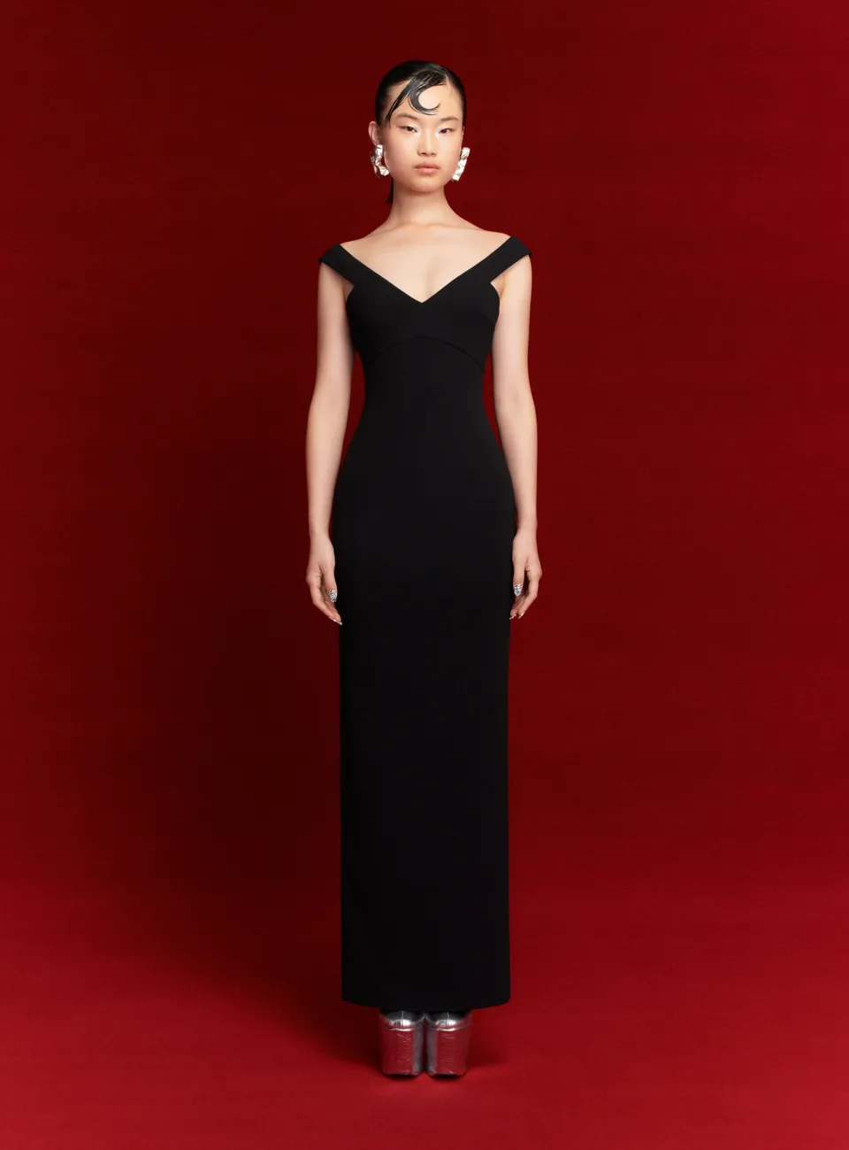 Solace London Nalani sukienka maxi czarna