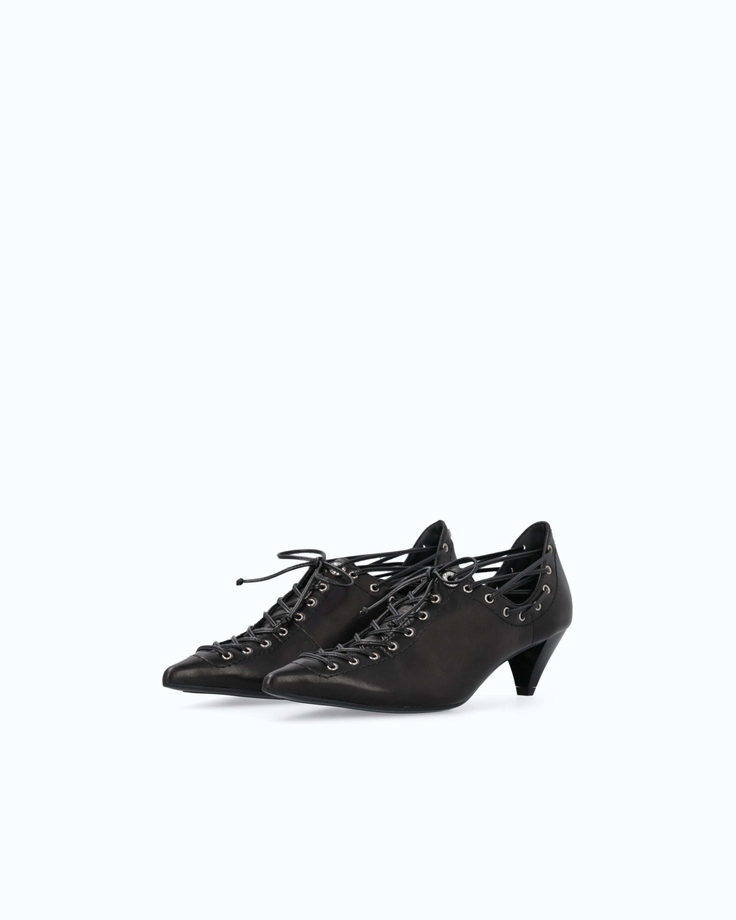 Pinko Didi 03 Pump czółenka czarne sznurowane