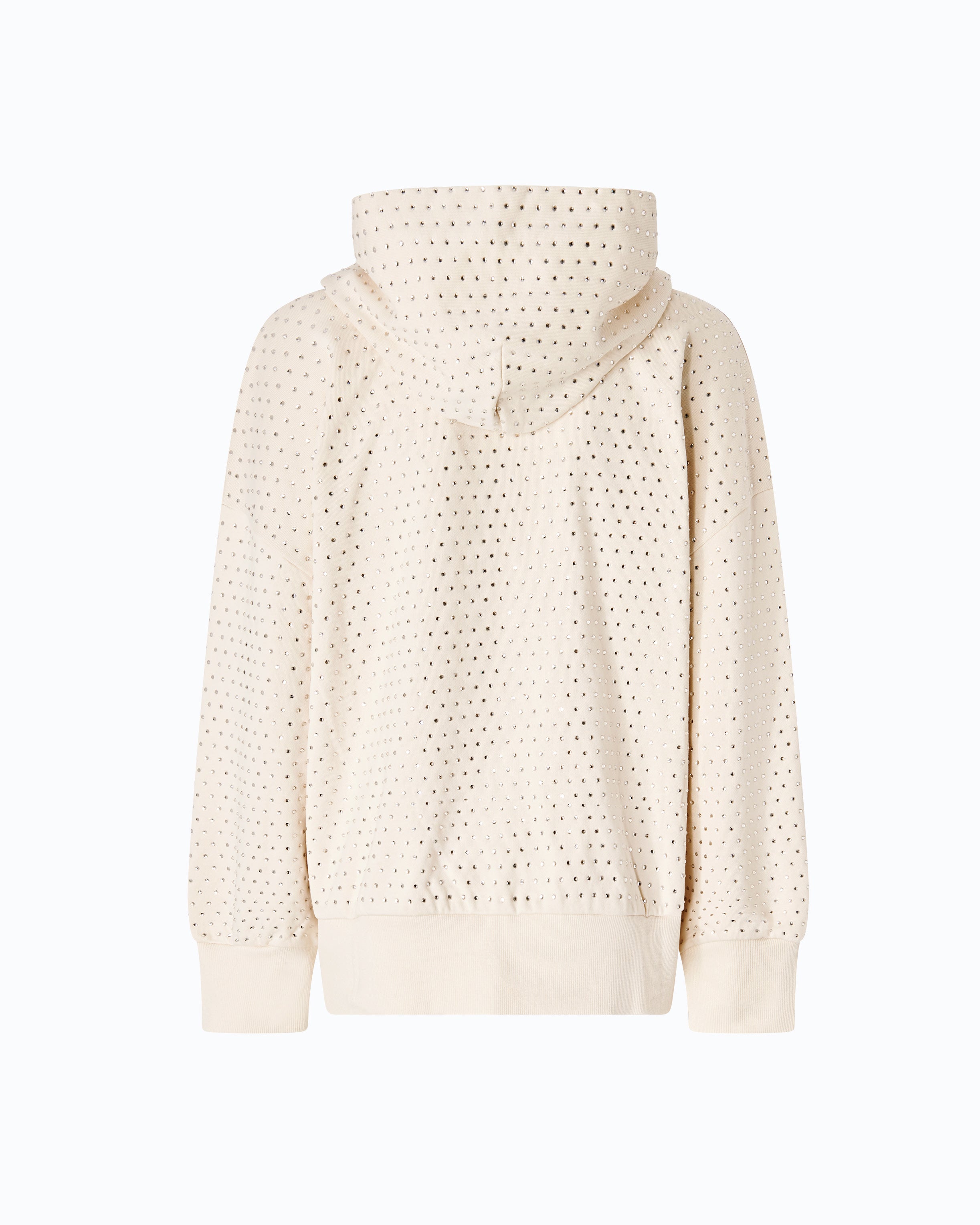 Pinko Lugano Sweater bluza beżowa w kryształki