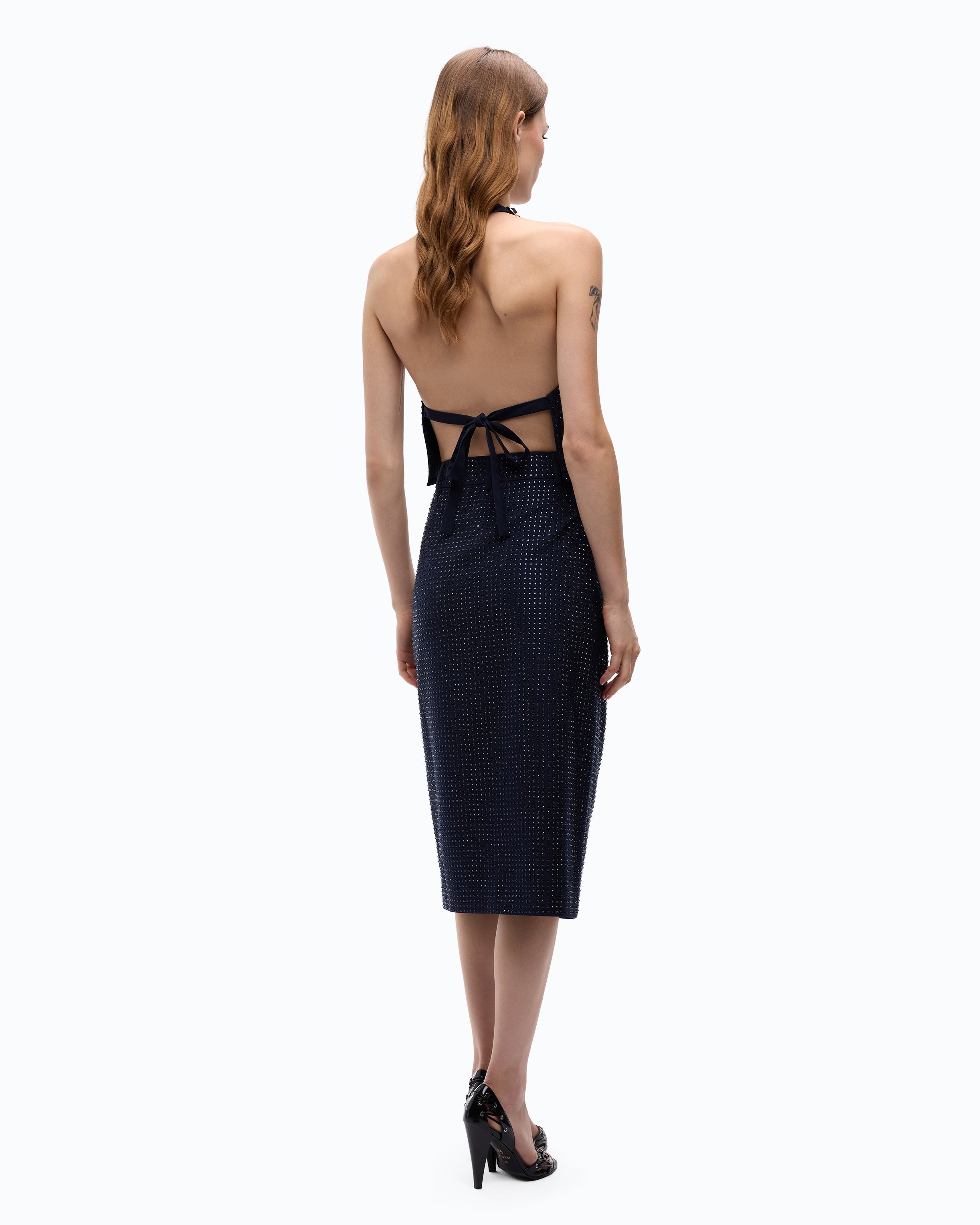 Pinko Bentivoglio Skirt spódnica niebieska midi