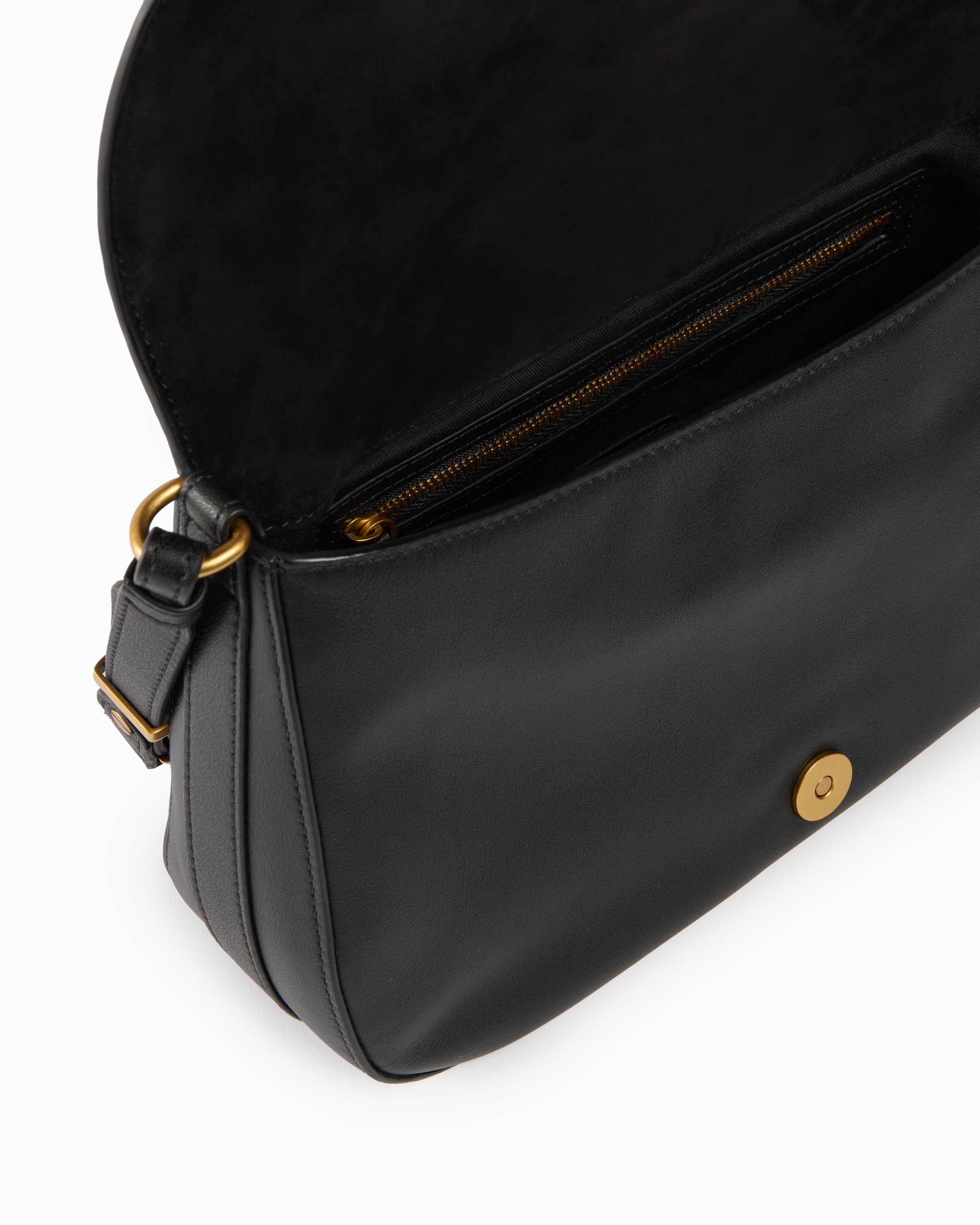 Pinko Love Bag Satchel Classic torebka czarna z klapką