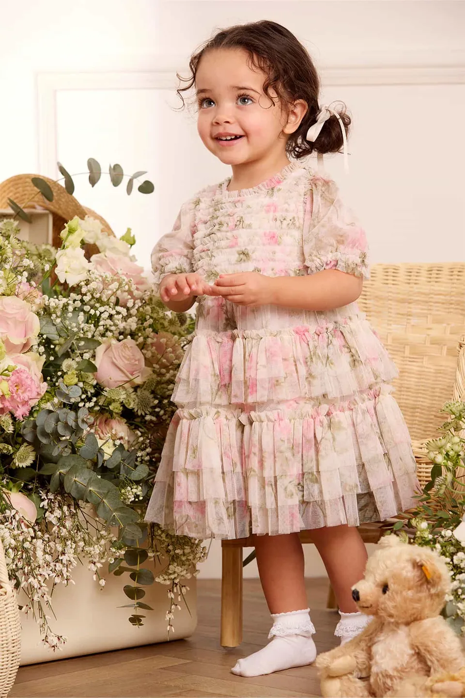 Needle & Thread Posy Bodice Baby Dress sukienka niemowlęca w kwiaty