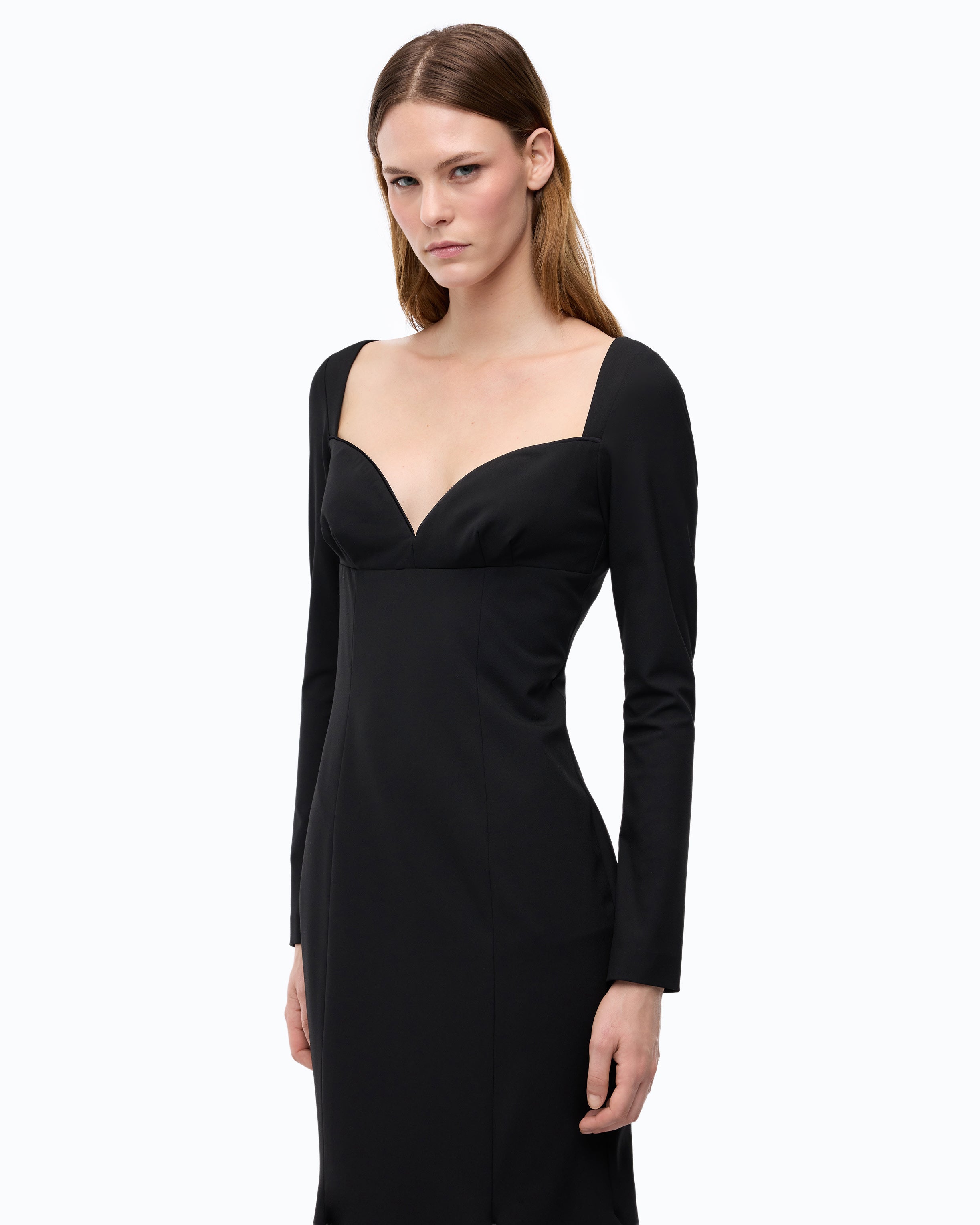 Pinko Opel Dress sukienka midi czarna dopasowana