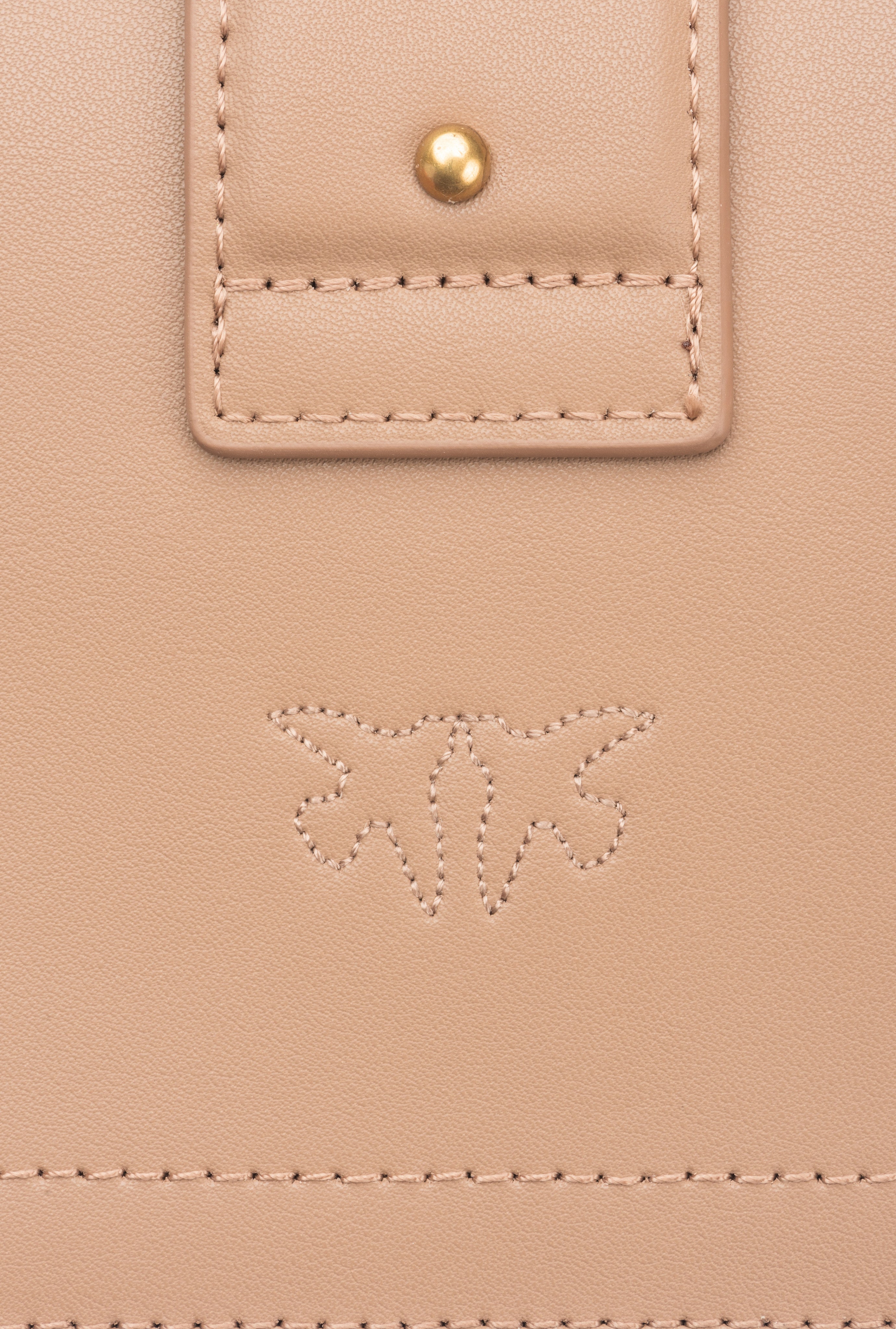 Pinko Mini Love Bag One Simply torebka brązowa skórzana