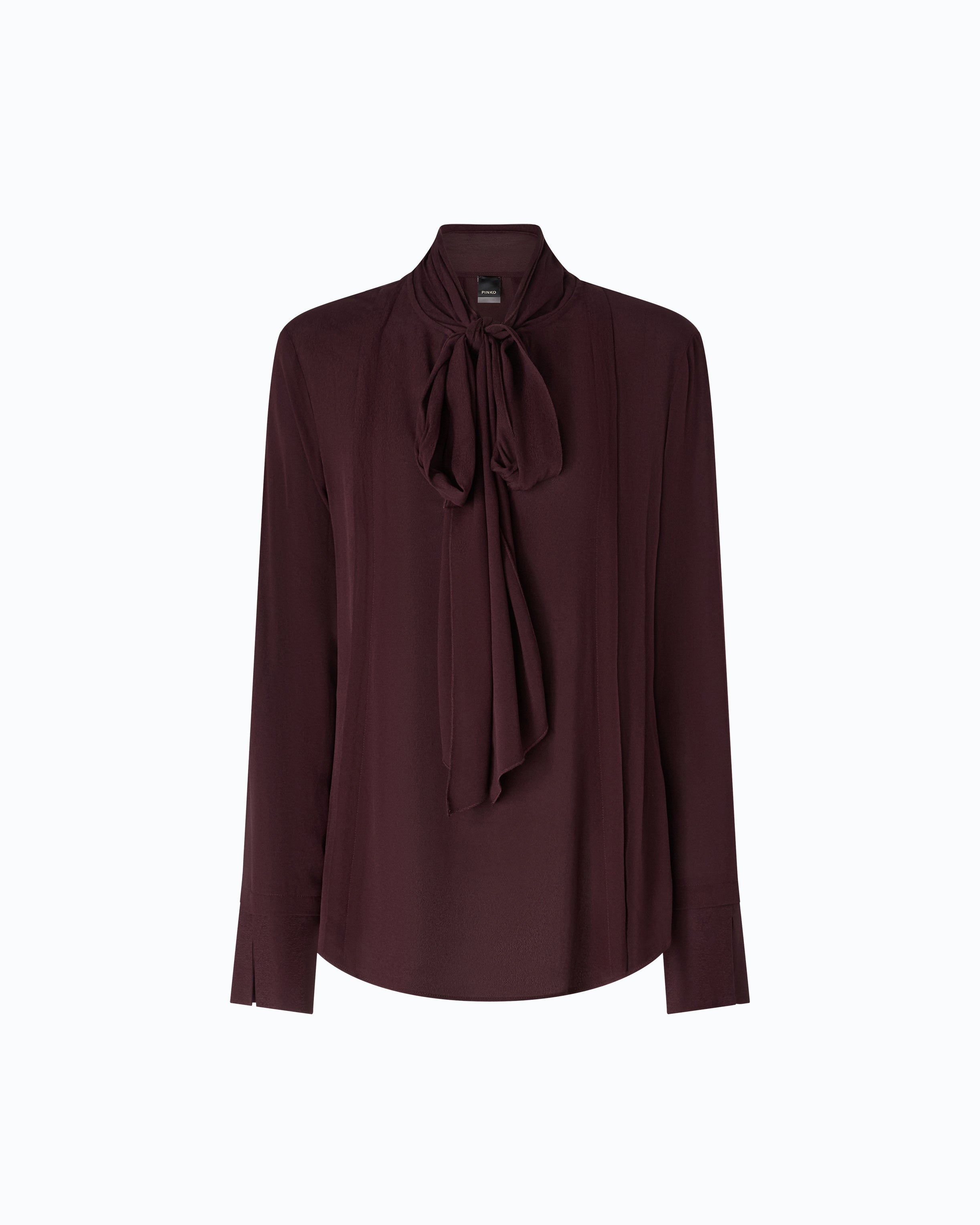 Pinko Brunnera Blouse bluzka bordowa wiskoza