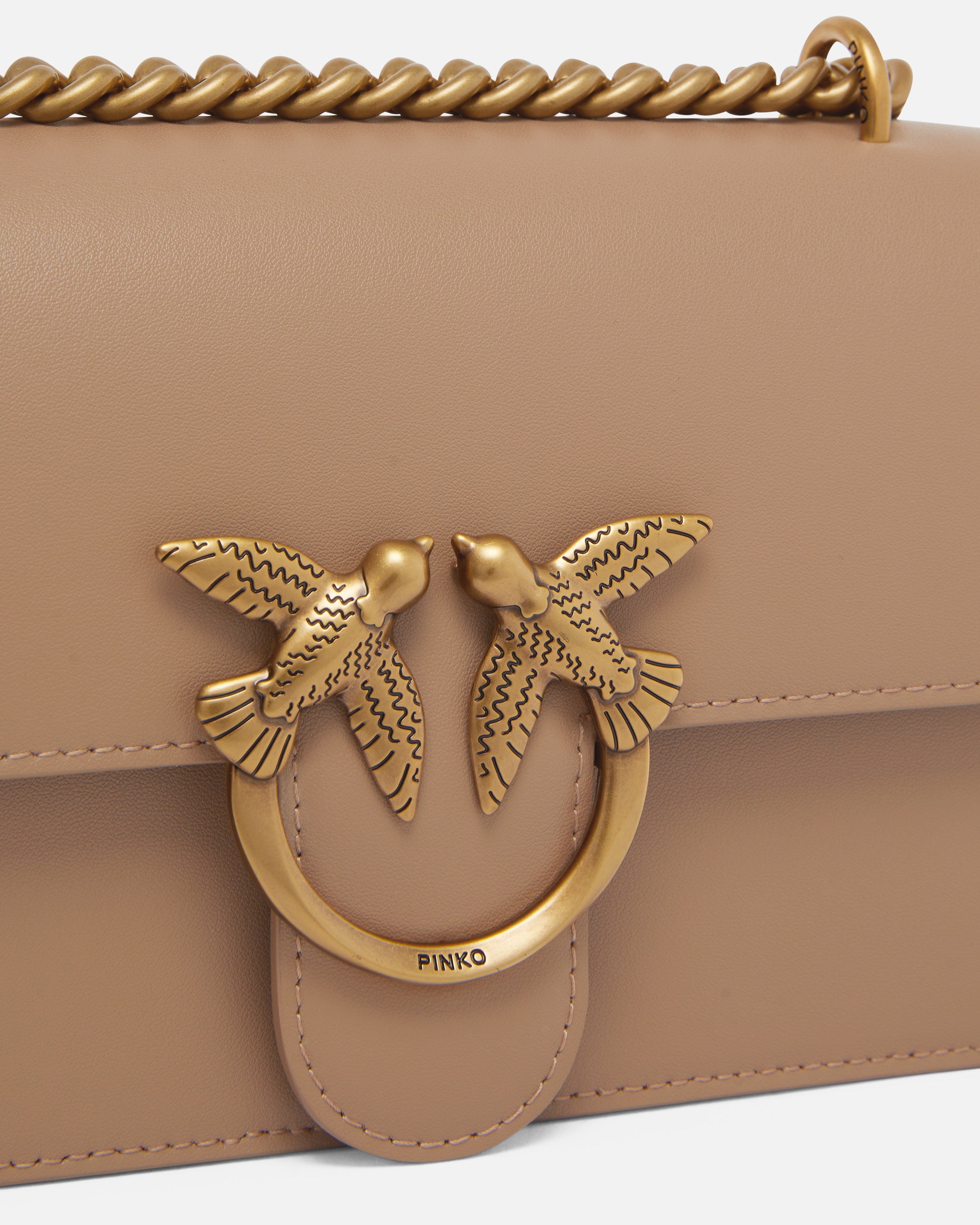 Pinko Love Bag One Simply torebka mini brązowa